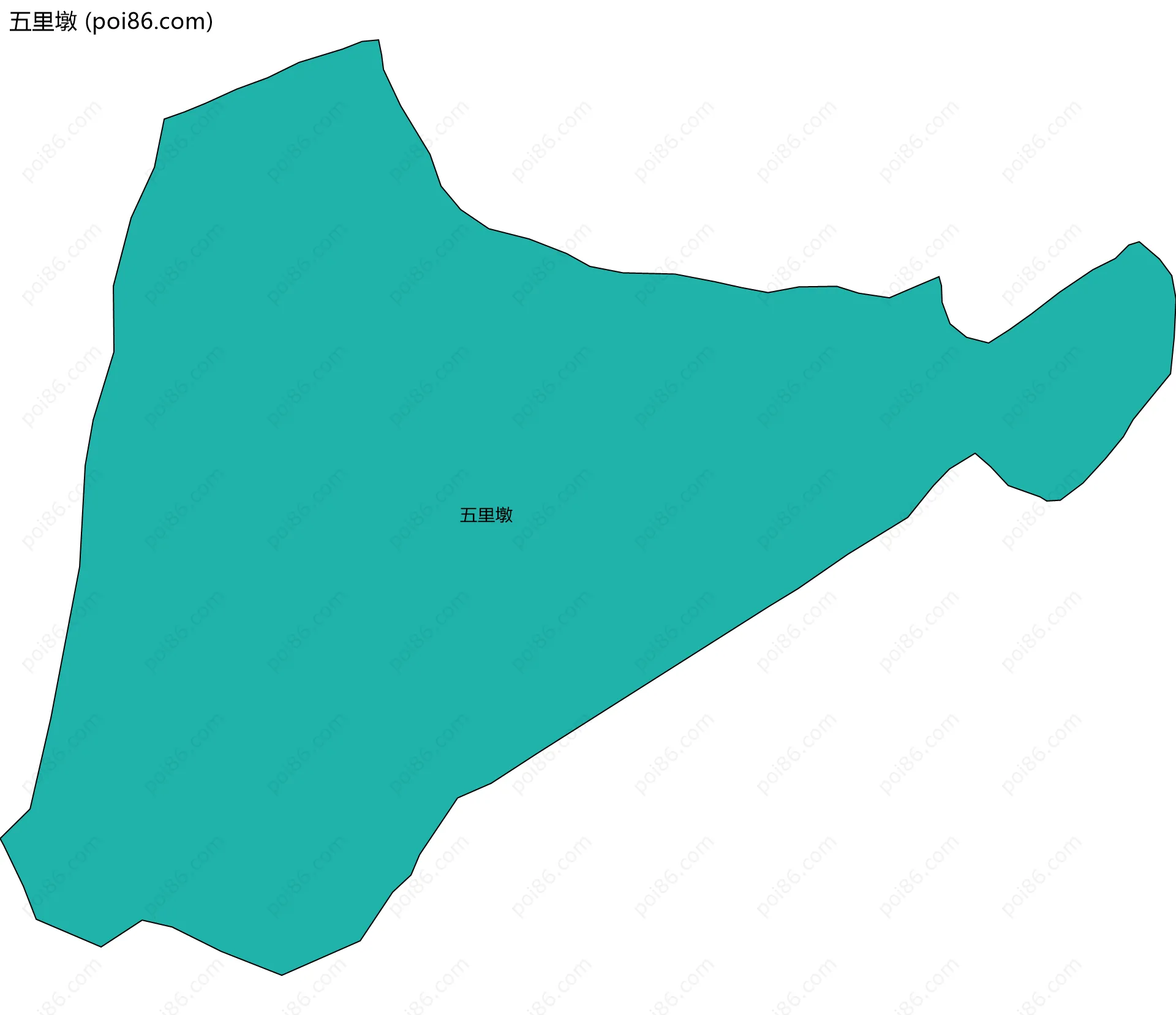 五里墩边界地图