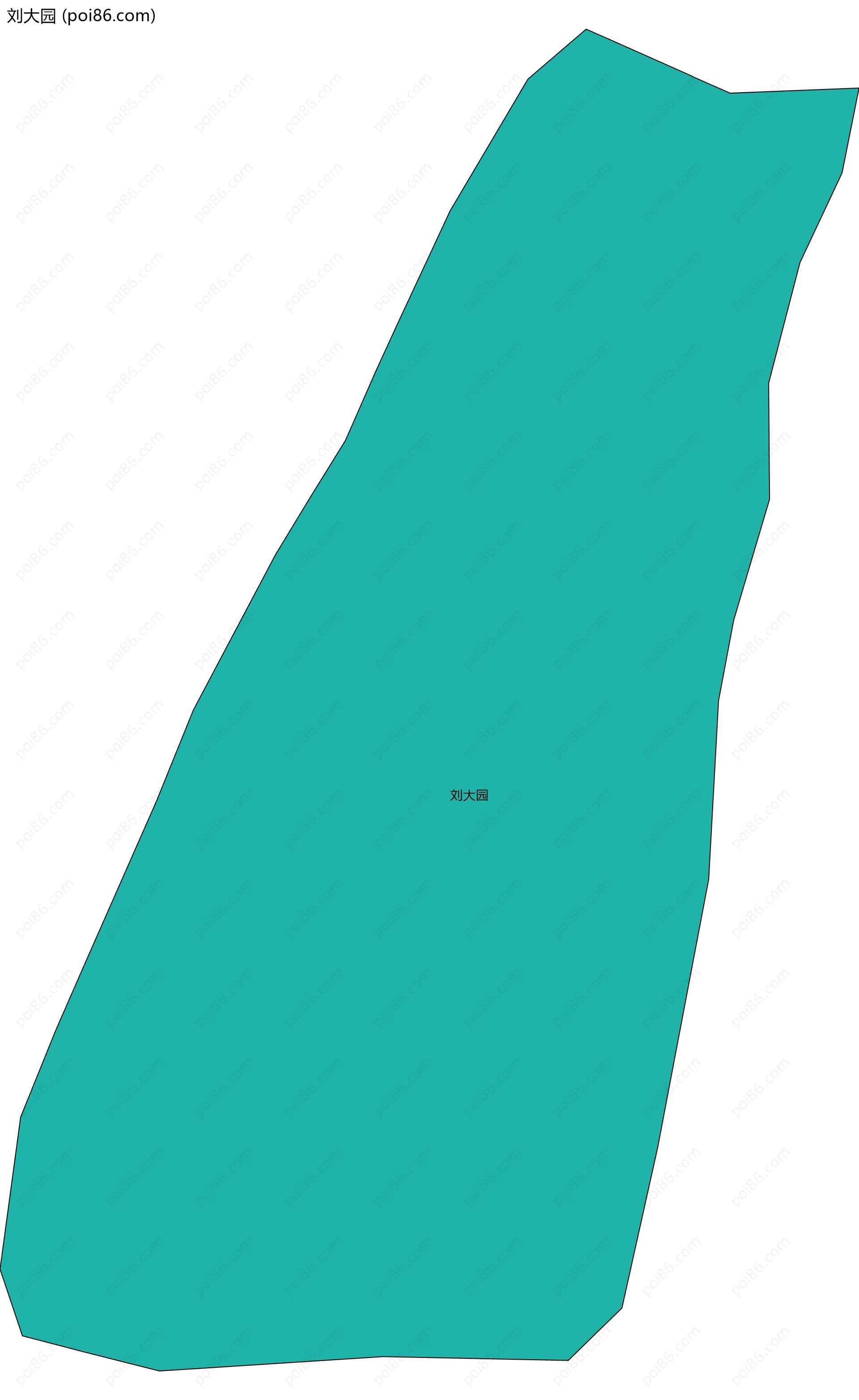 刘大园边界地图