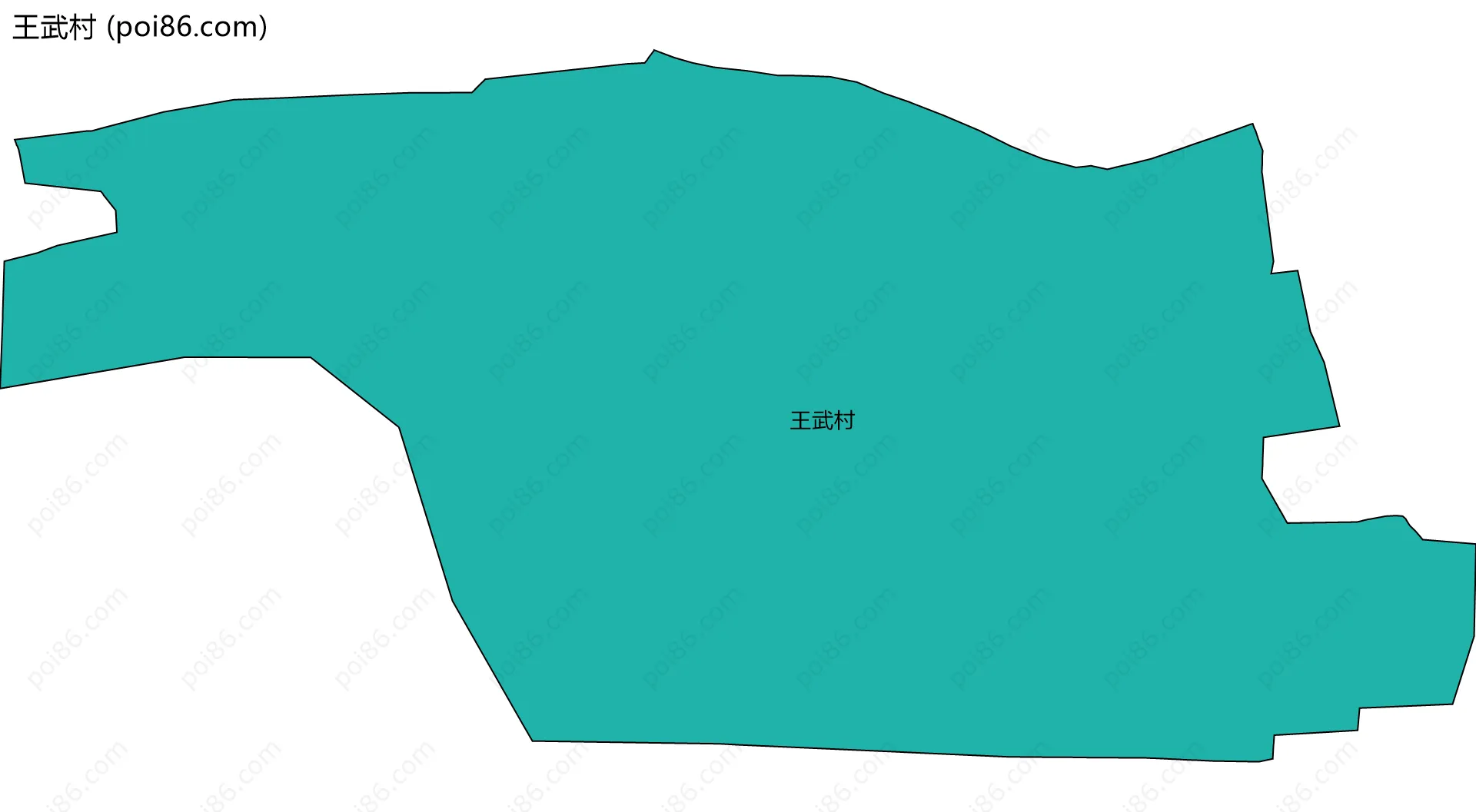 王武村边界地图