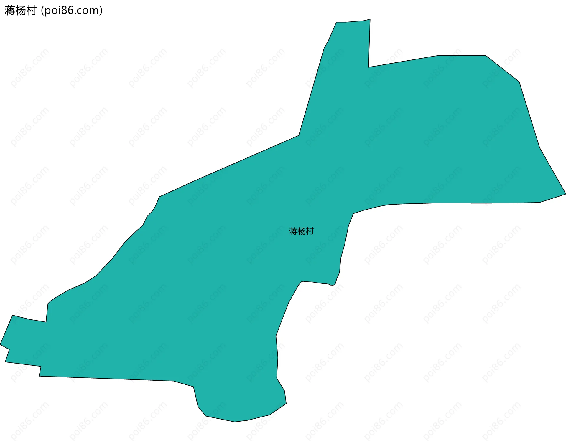 蒋杨村边界地图