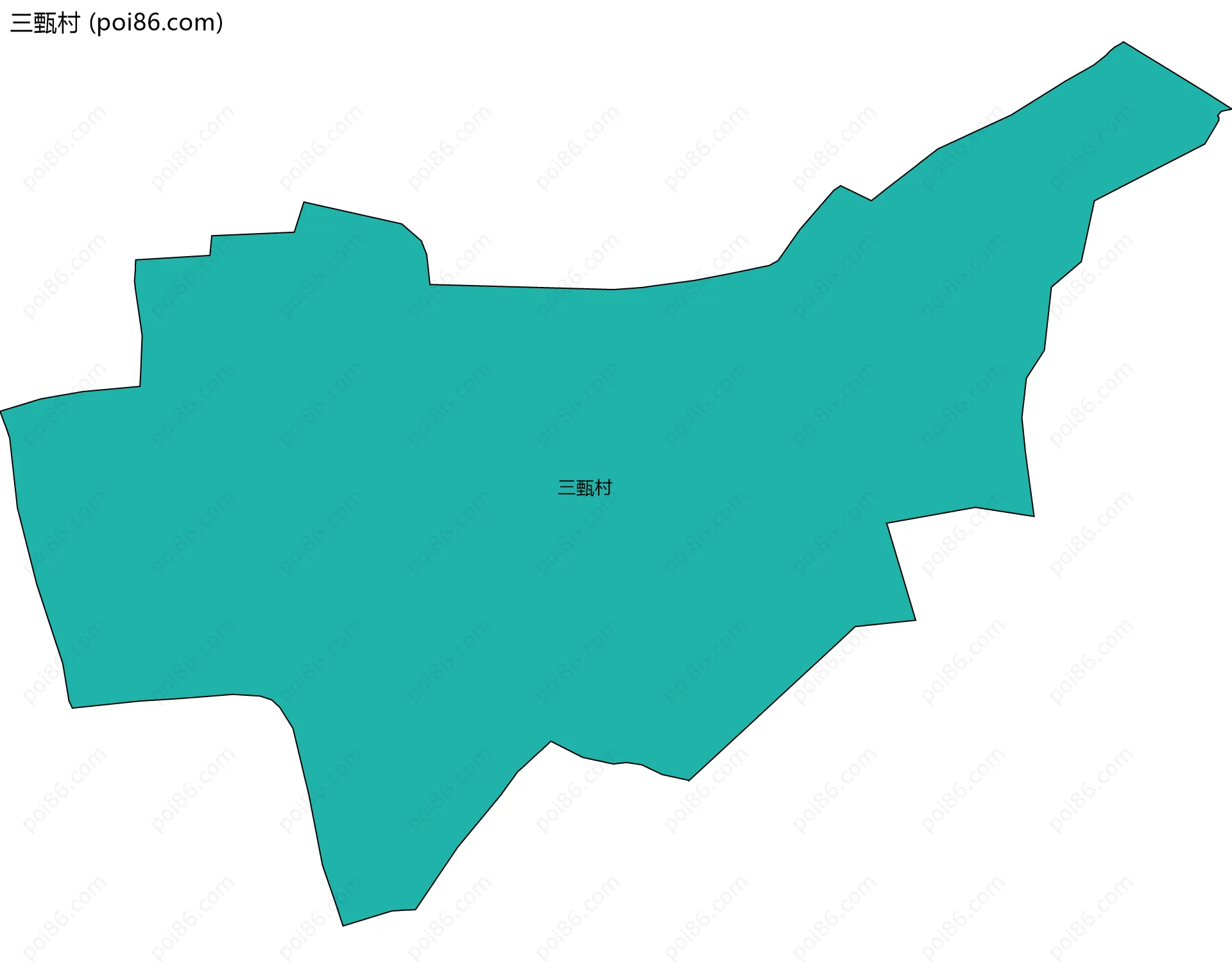 三甄村边界地图
