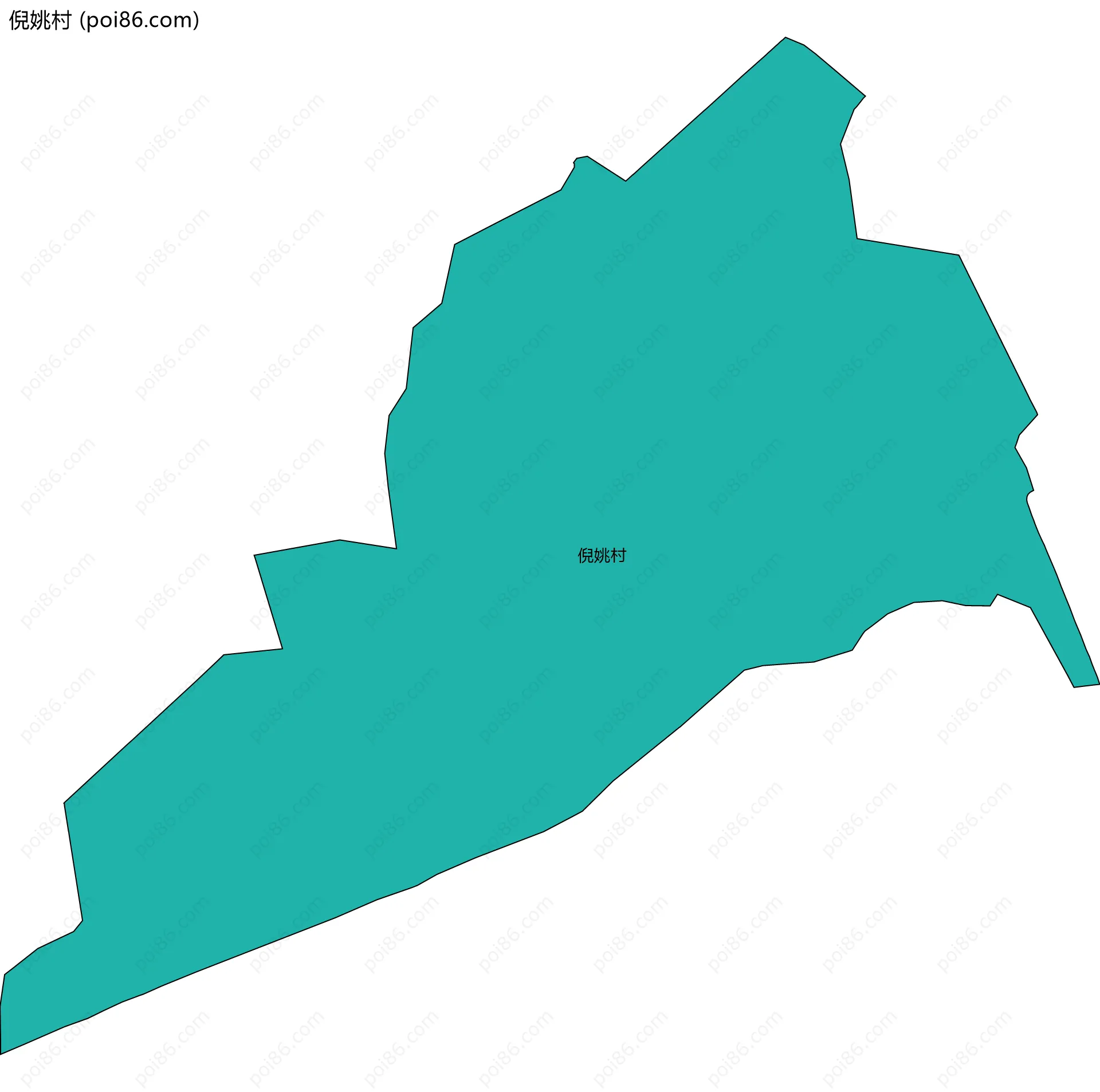 倪姚村边界地图