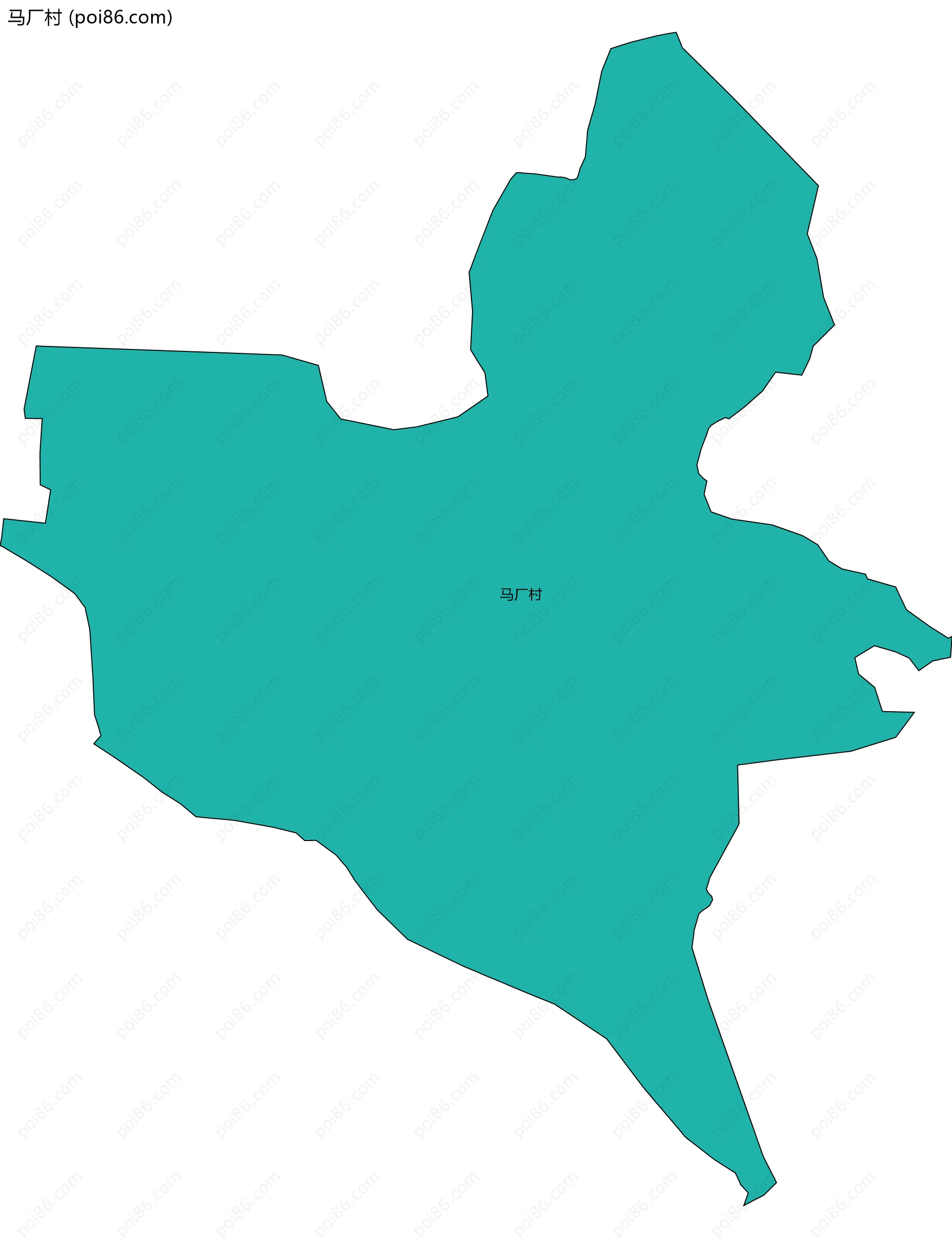 马厂村边界地图