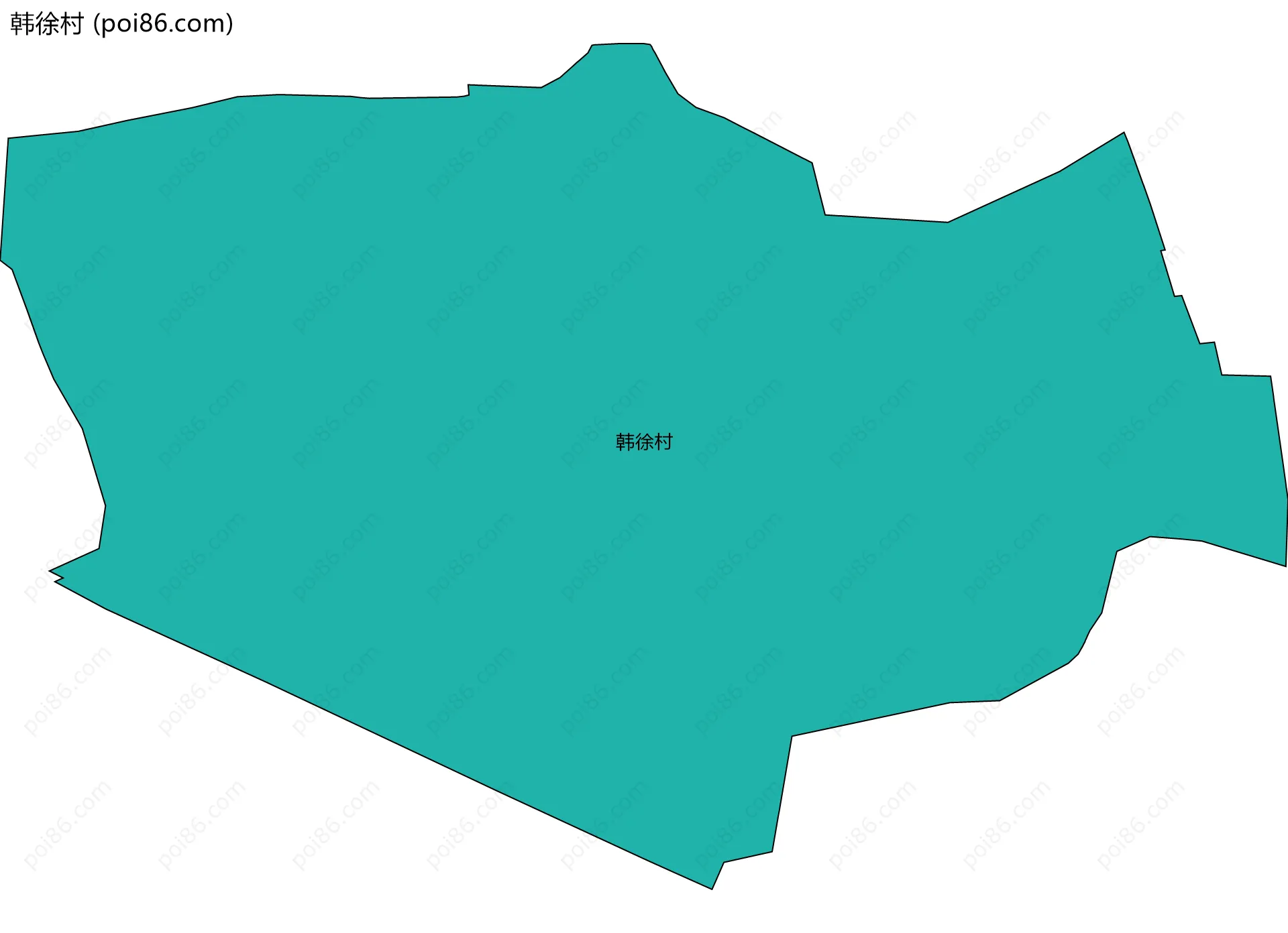 韩徐村边界地图
