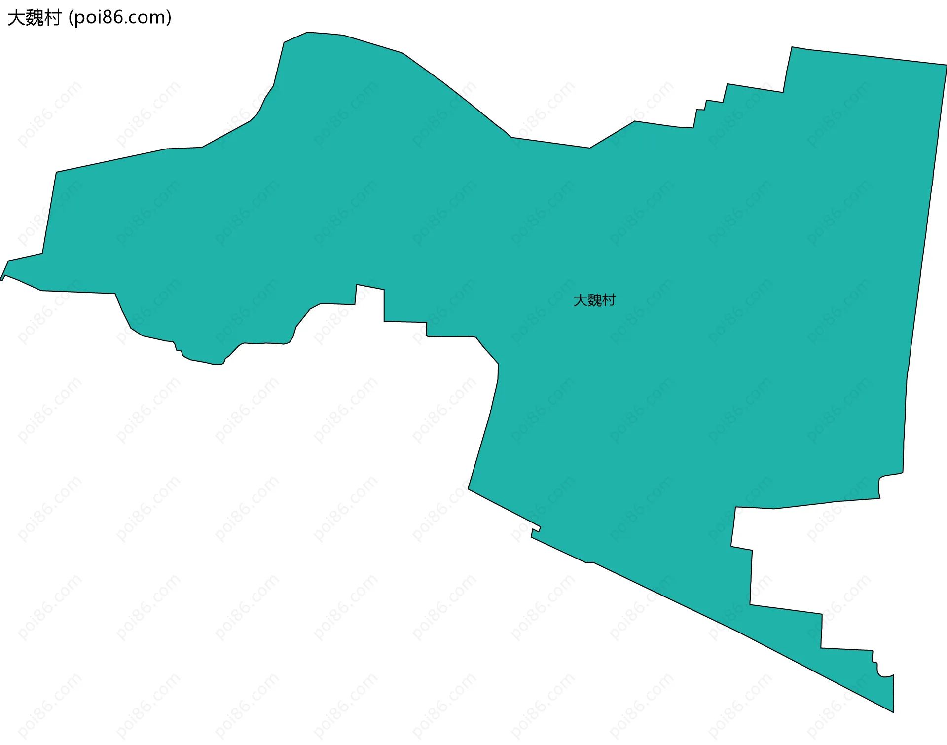 大魏村边界地图