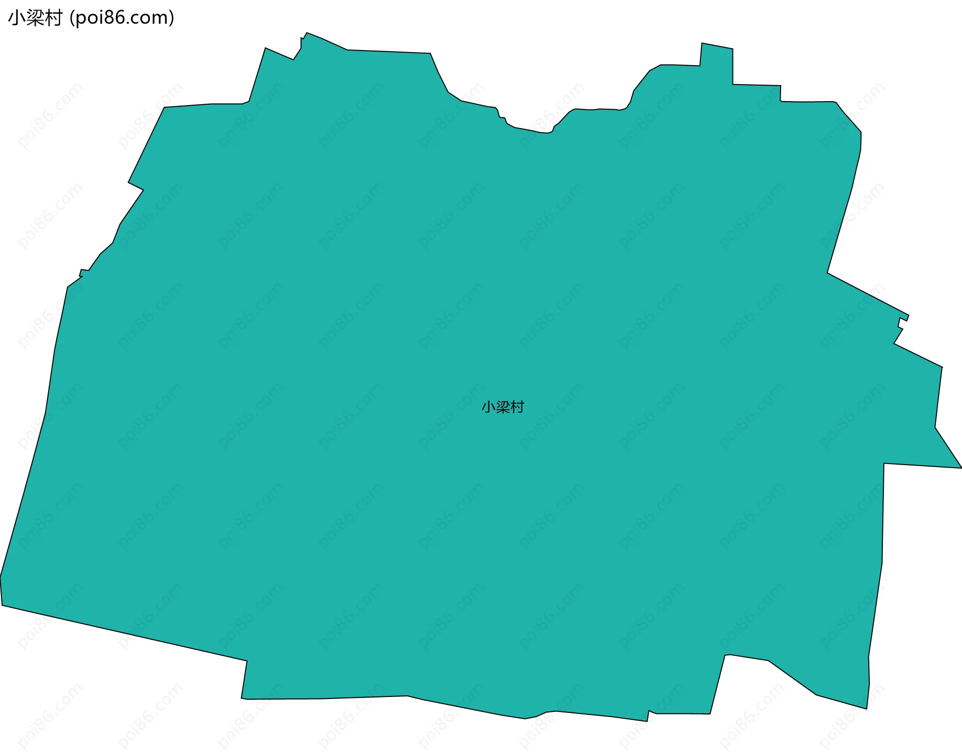 小梁村边界地图