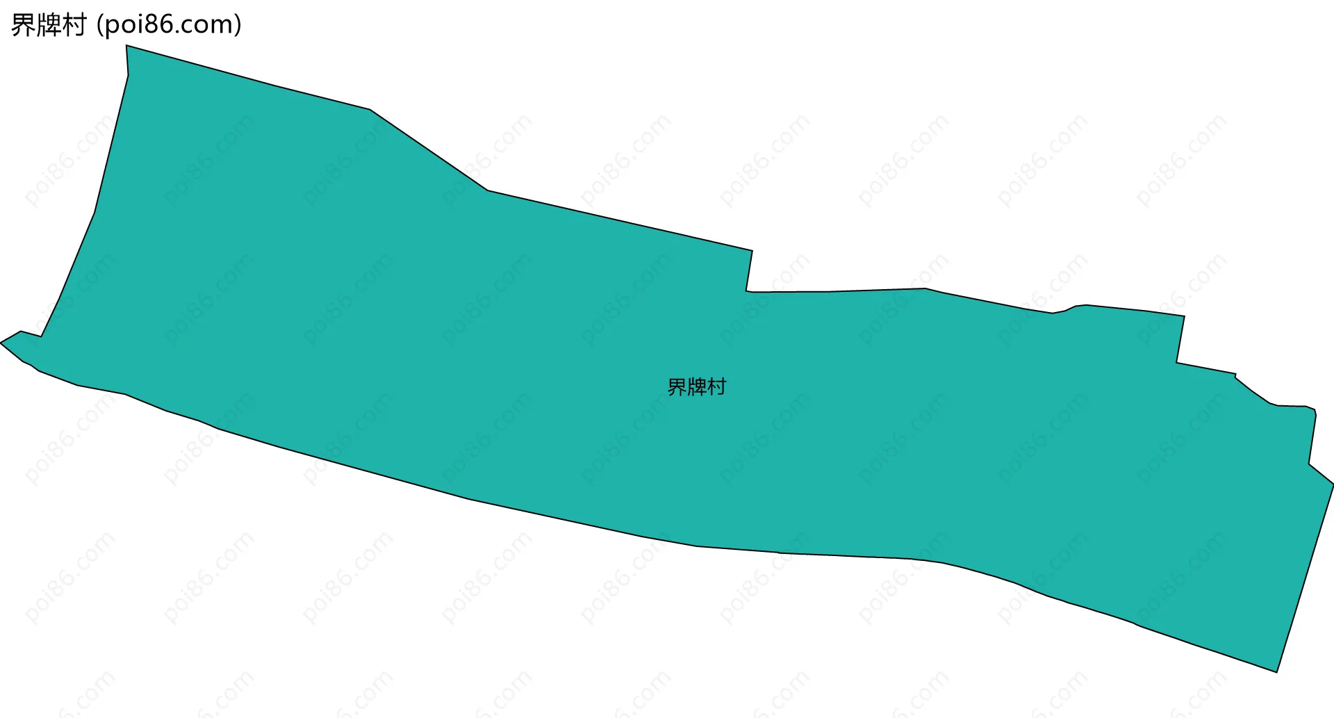 界牌村边界地图
