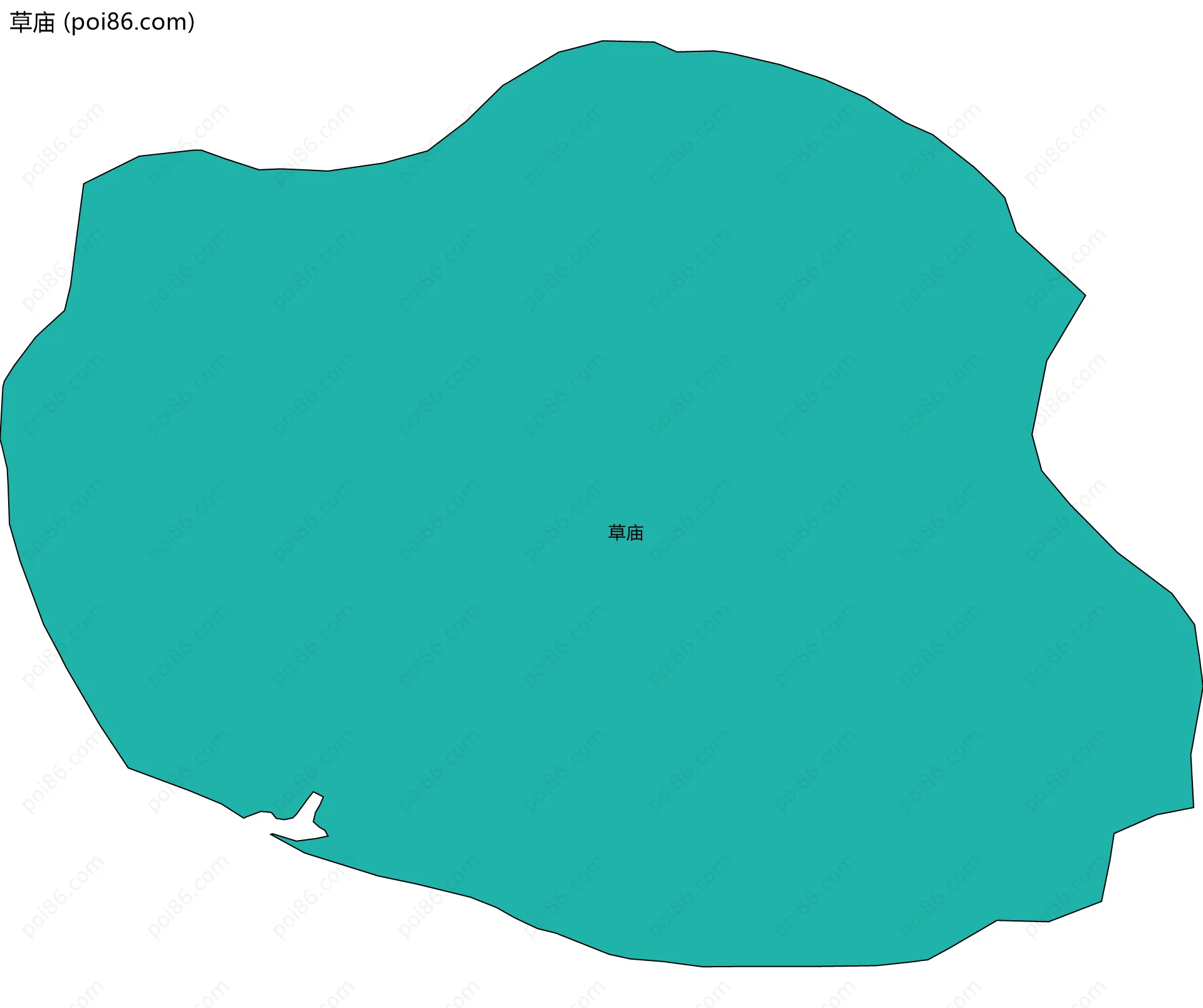 草庙边界地图