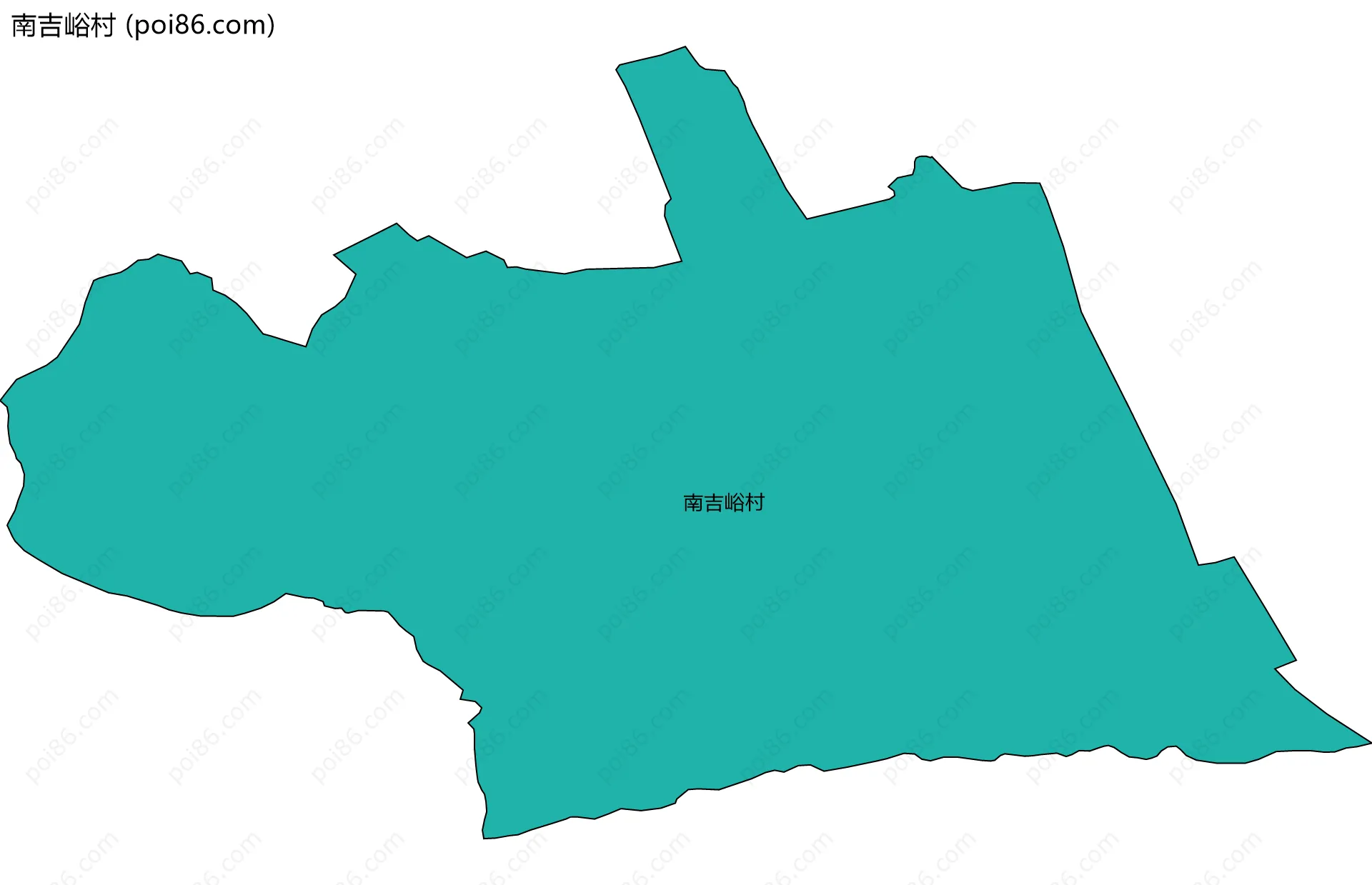 南吉峪村边界地图