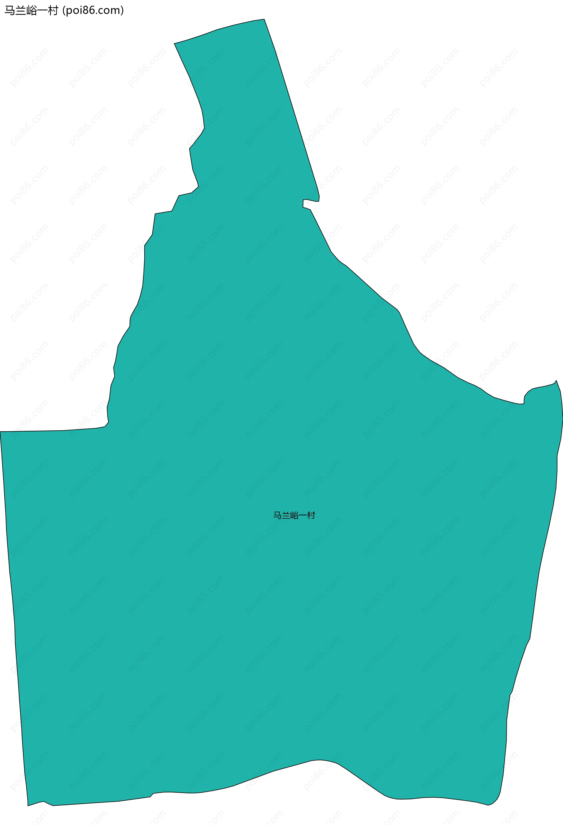 马兰峪一村边界地图