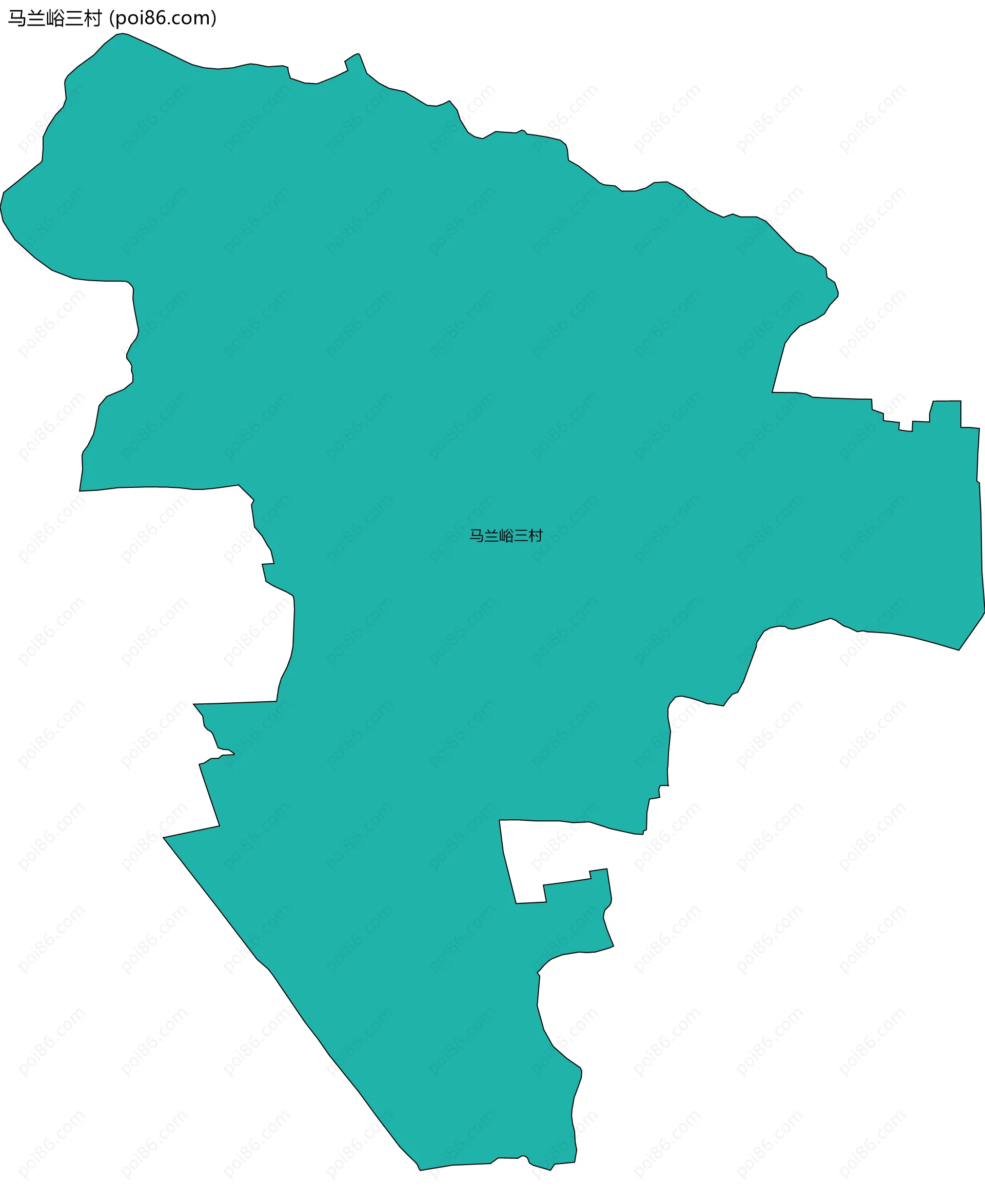 马兰峪三村边界地图