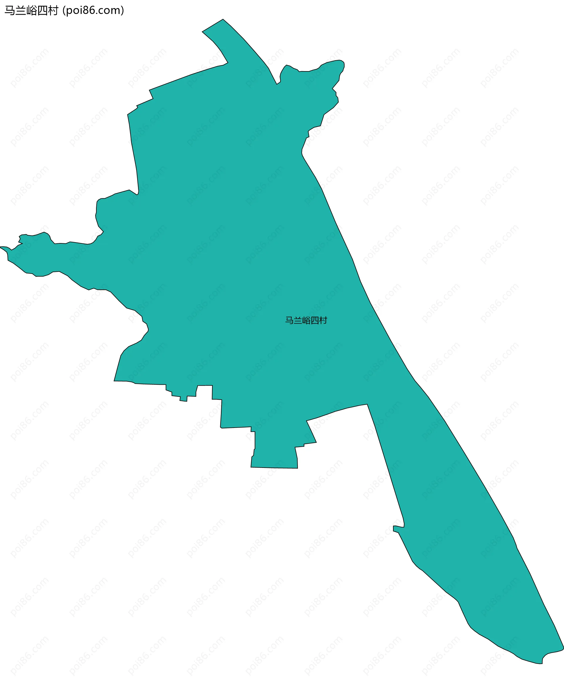 马兰峪四村边界地图