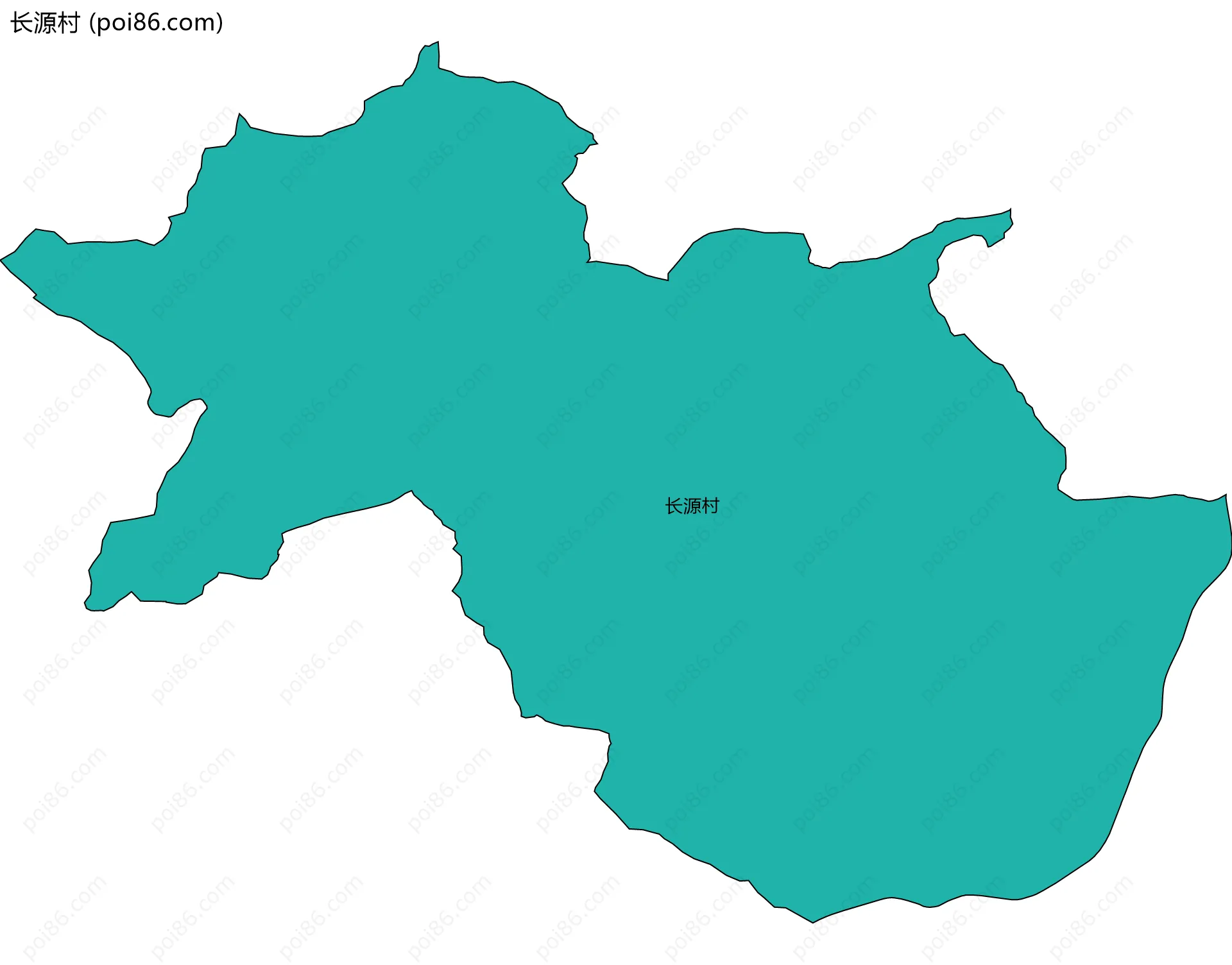 长源村边界地图
