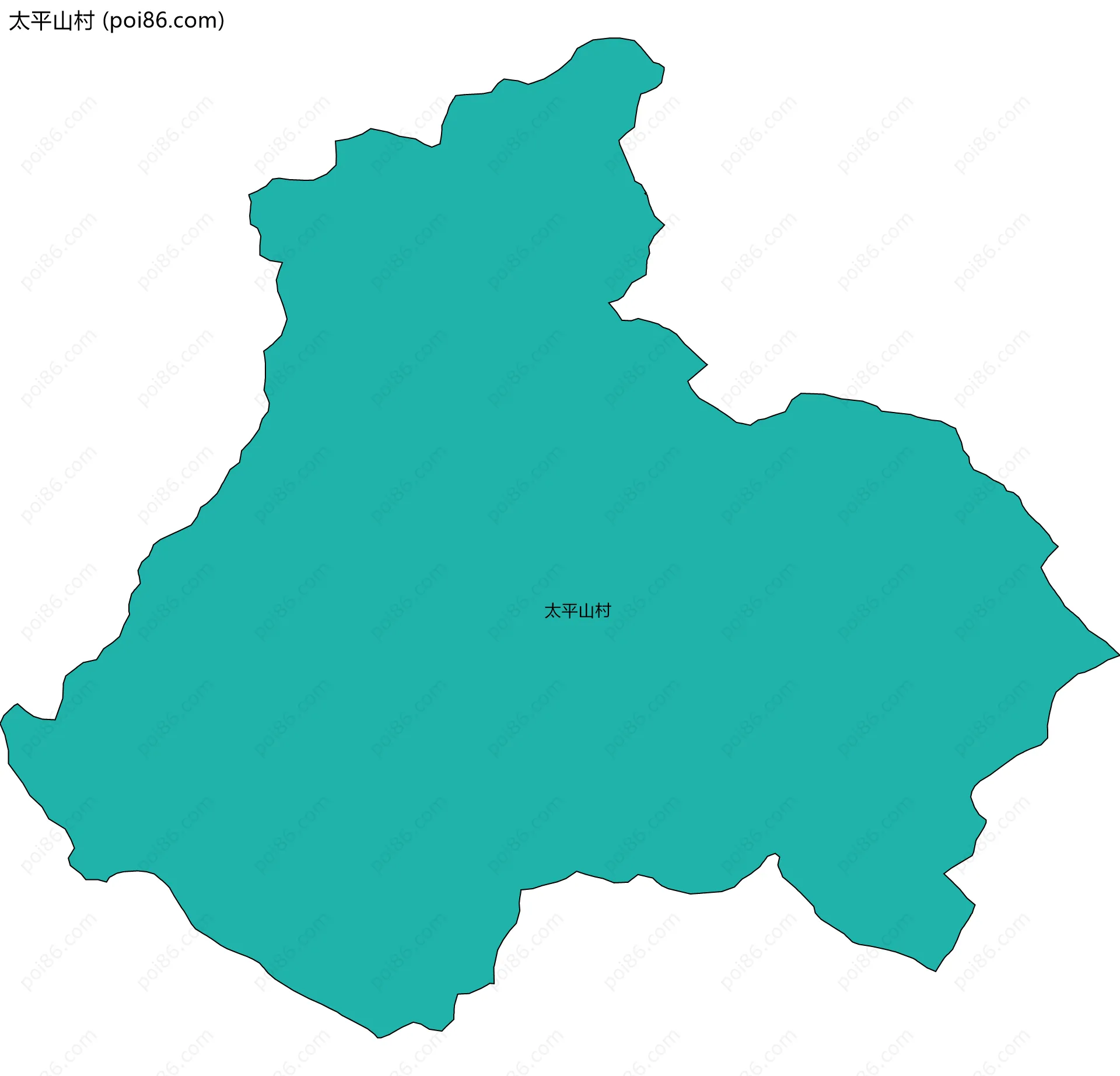 太平山村边界地图