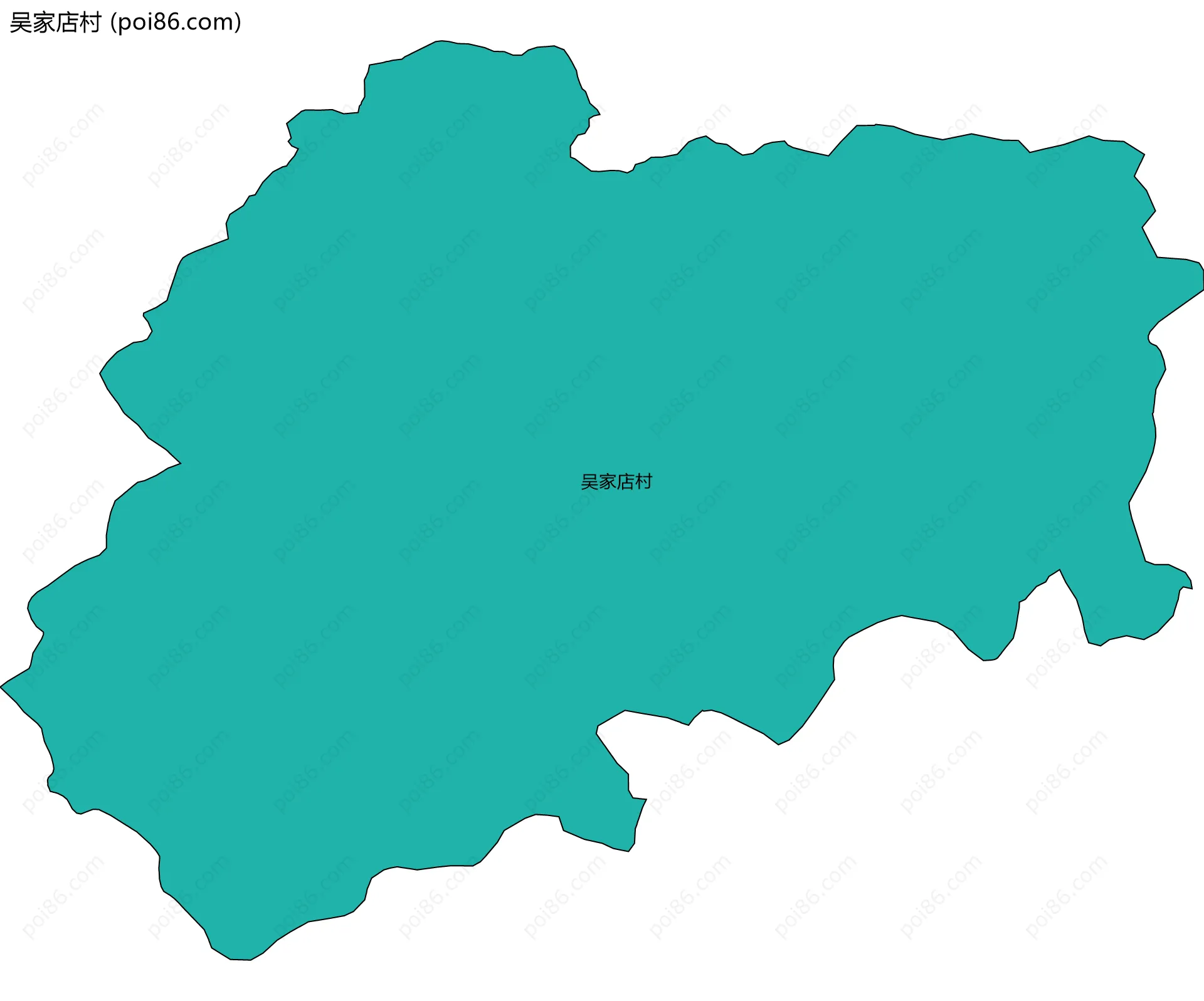 吴家店村边界地图