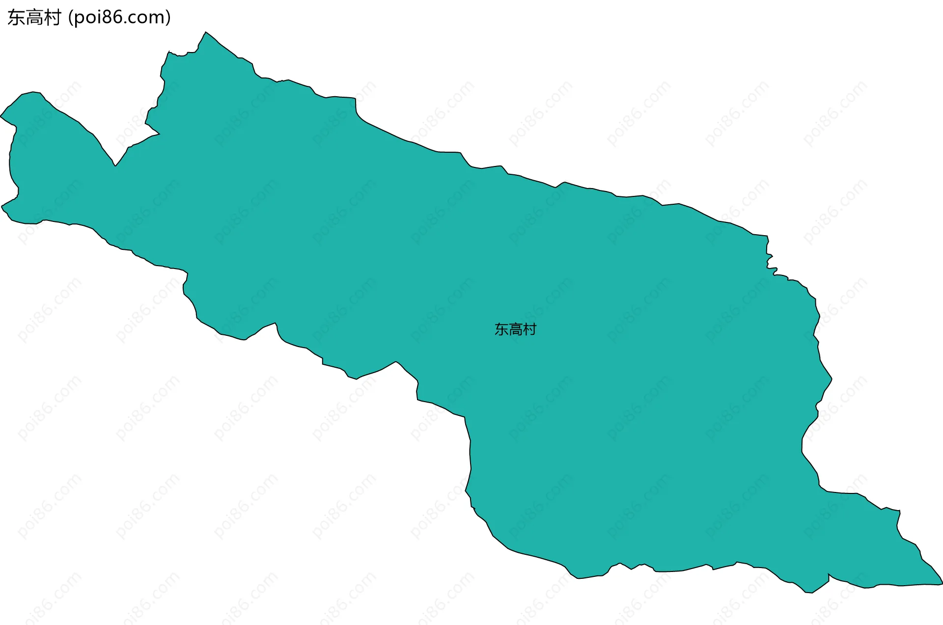 东高村边界地图