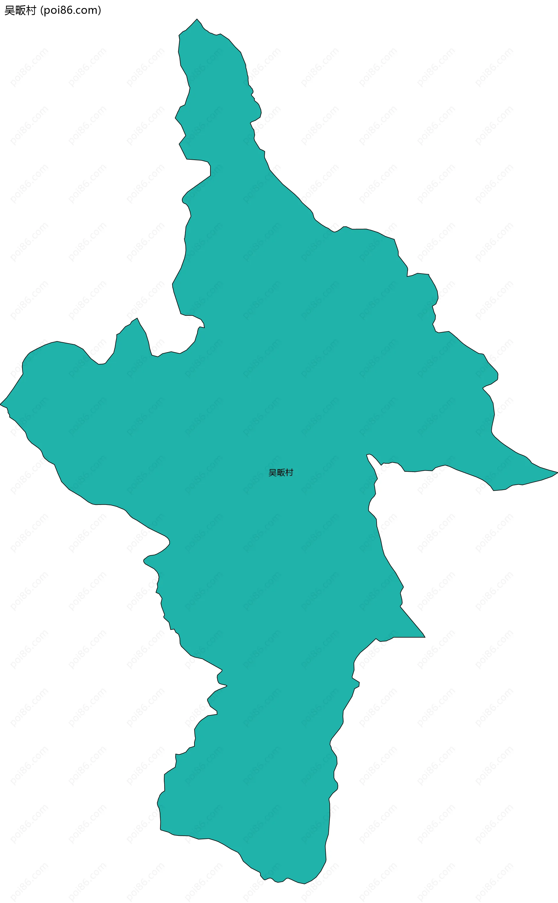 吴畈村边界地图