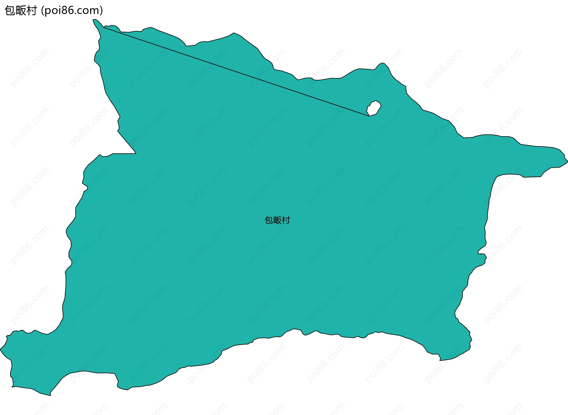 包畈村边界地图