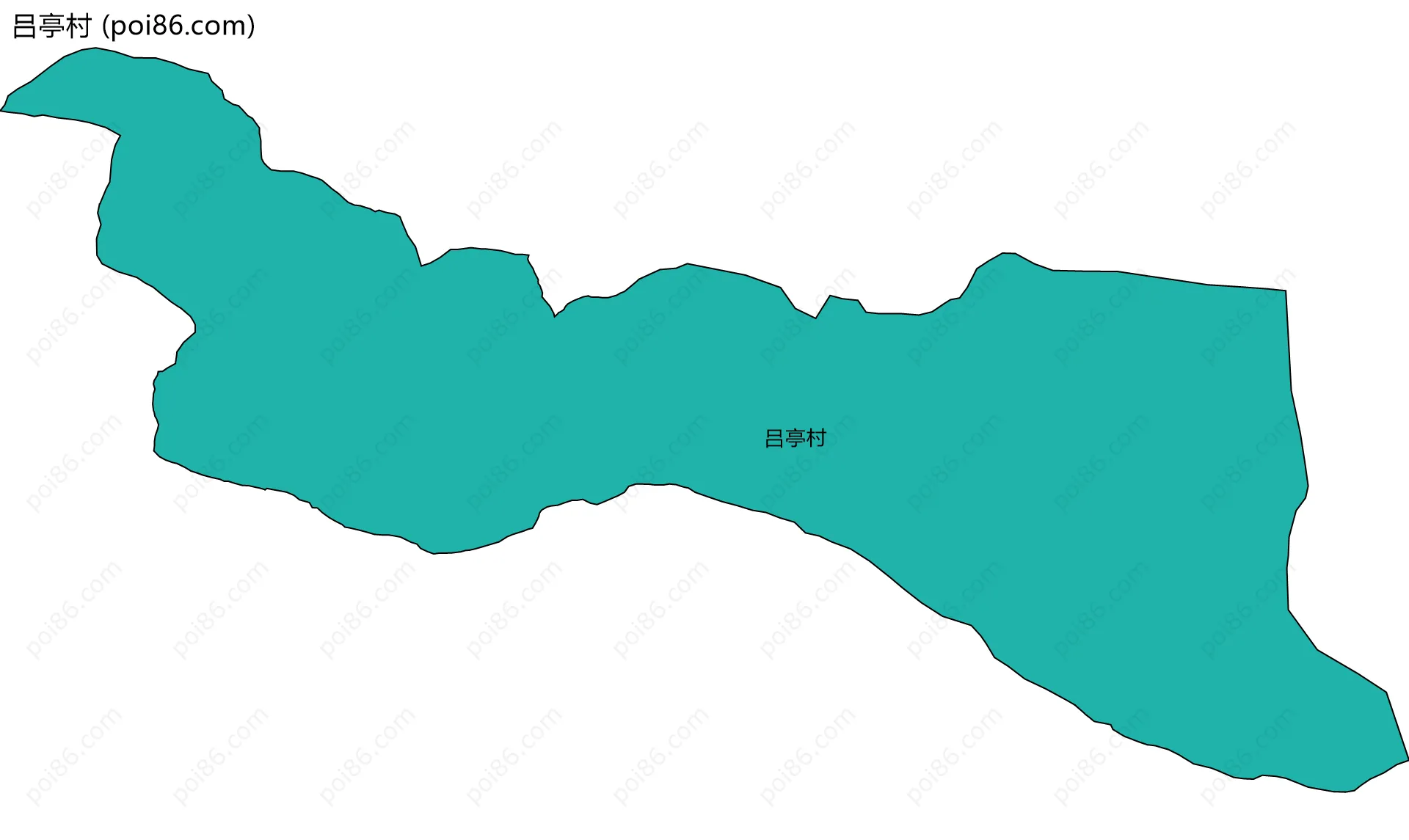 吕亭村边界地图