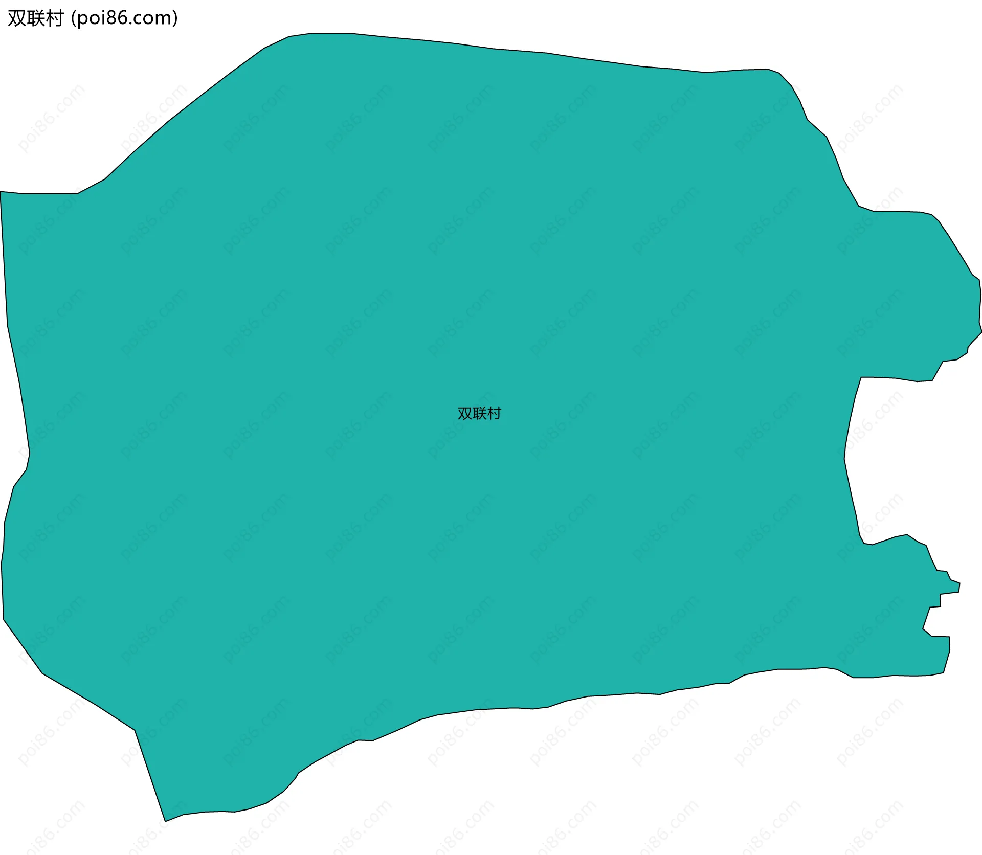 双联村边界地图