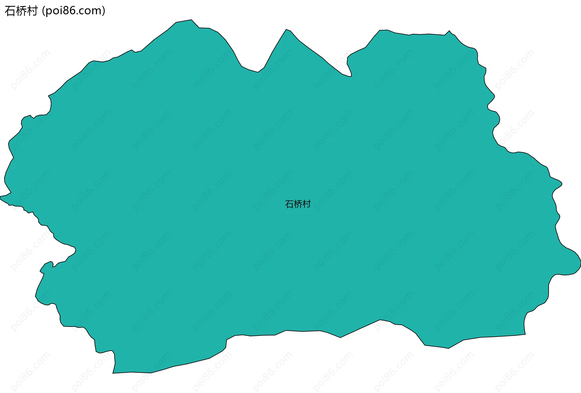 石桥村边界地图