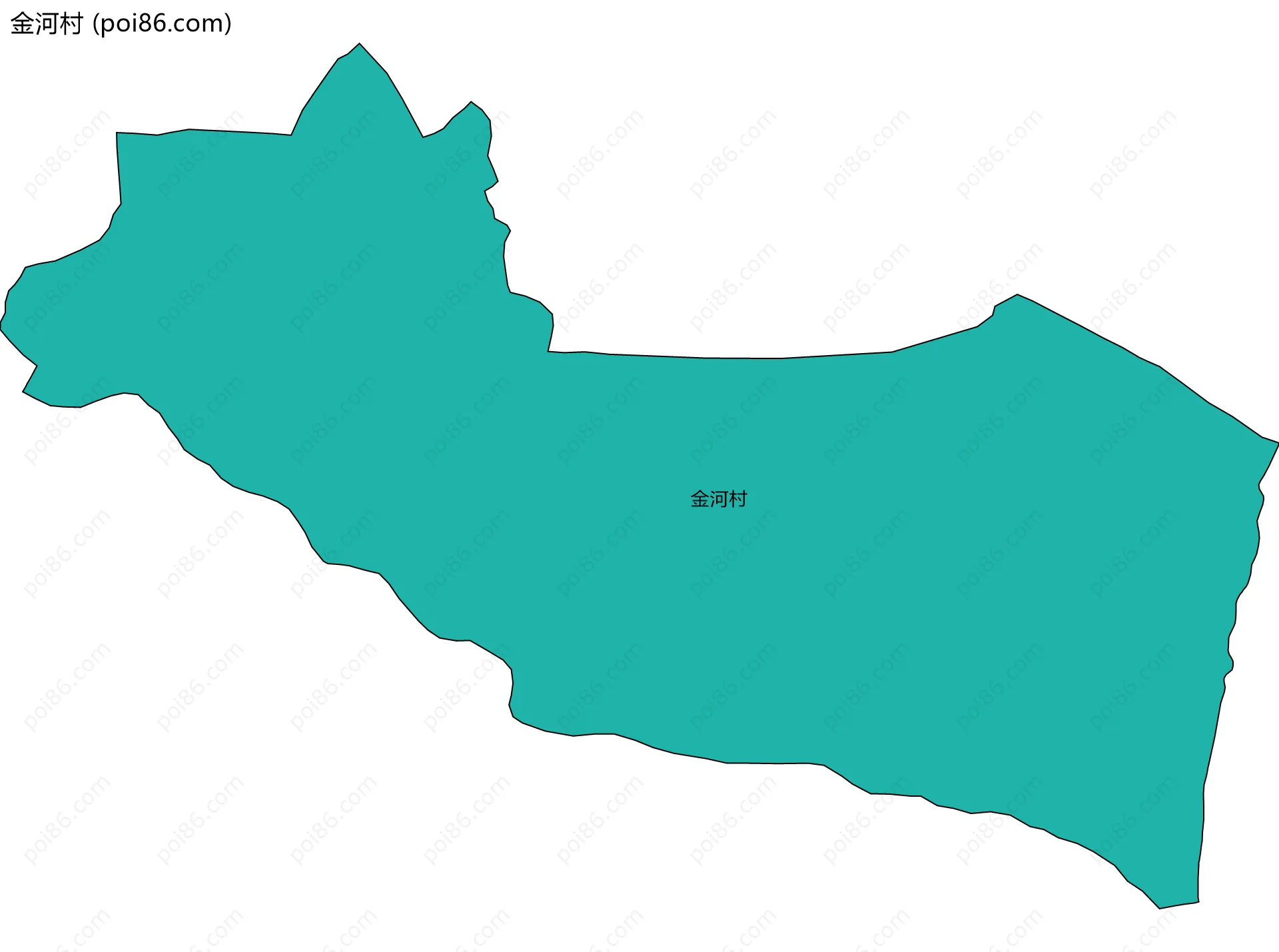 金河村边界地图