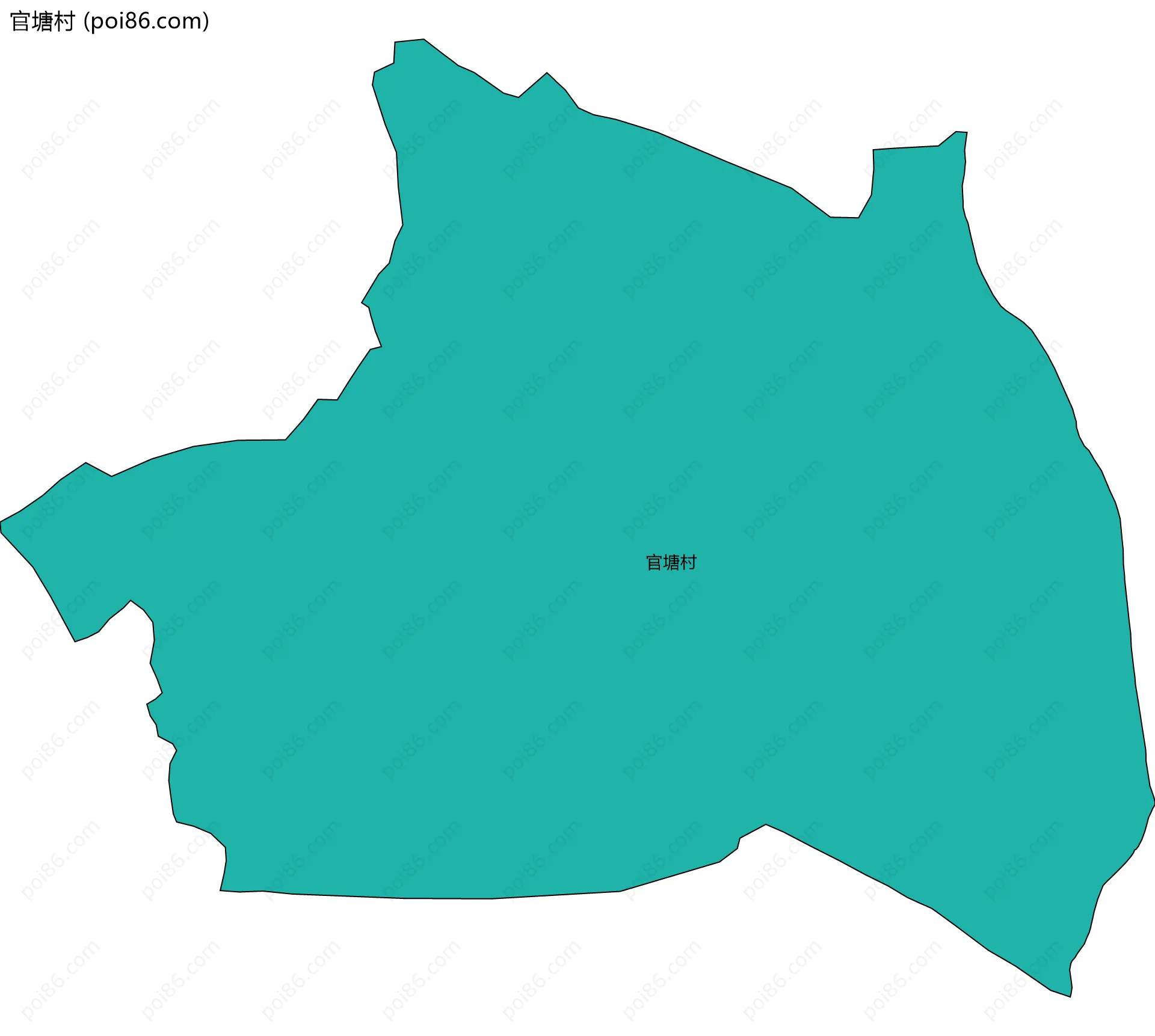 官塘村边界地图