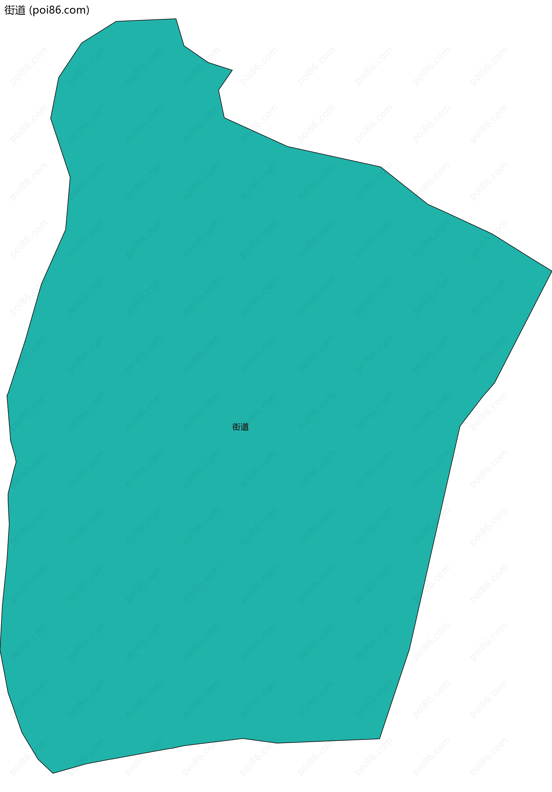 街道边界地图