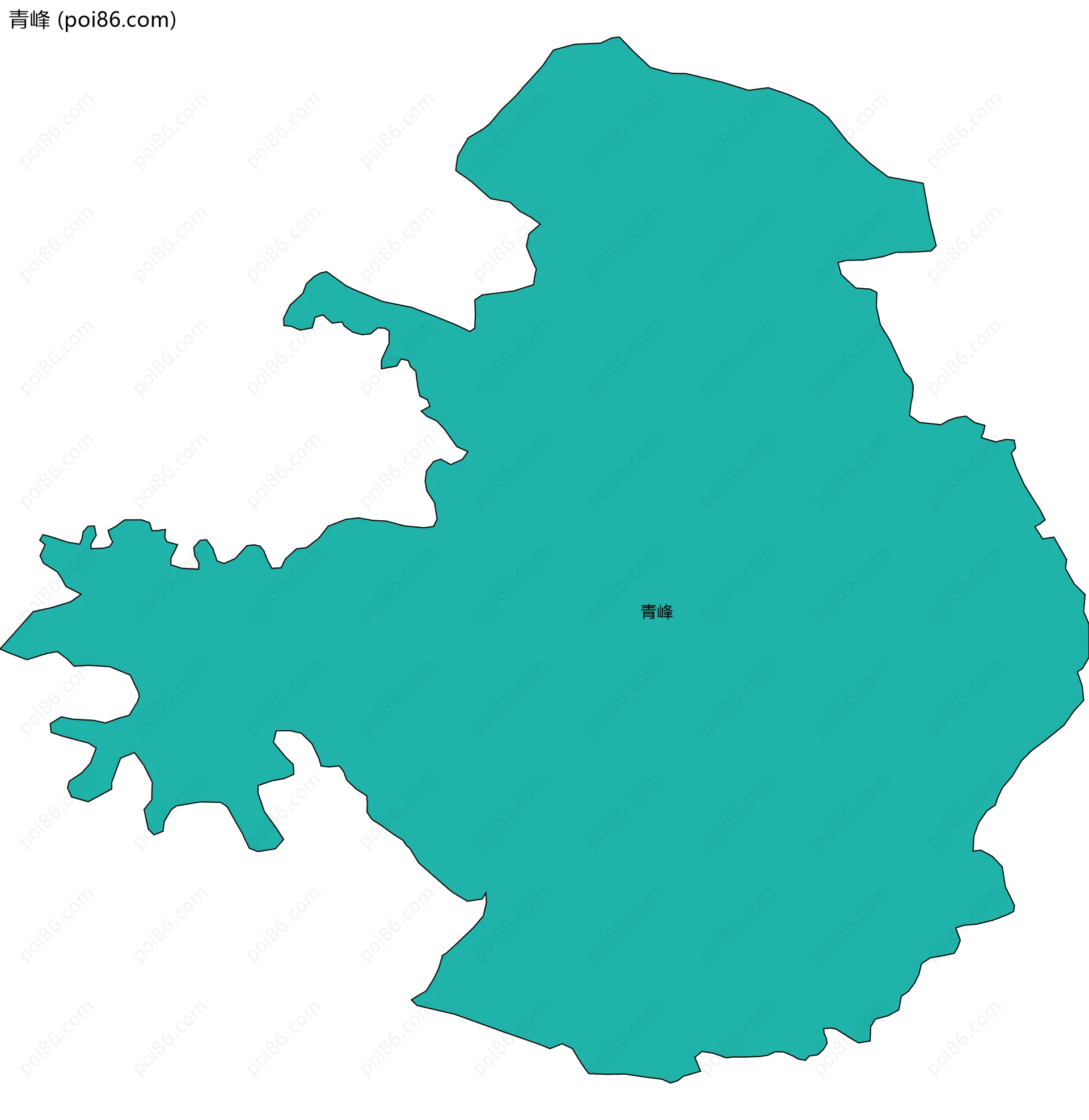 青峰边界地图