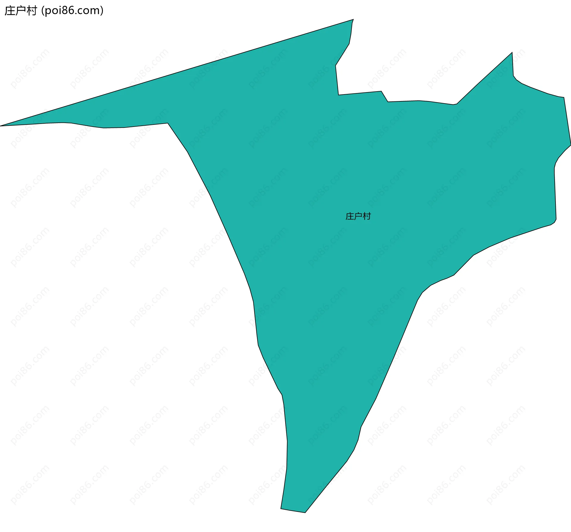 庄户村边界地图