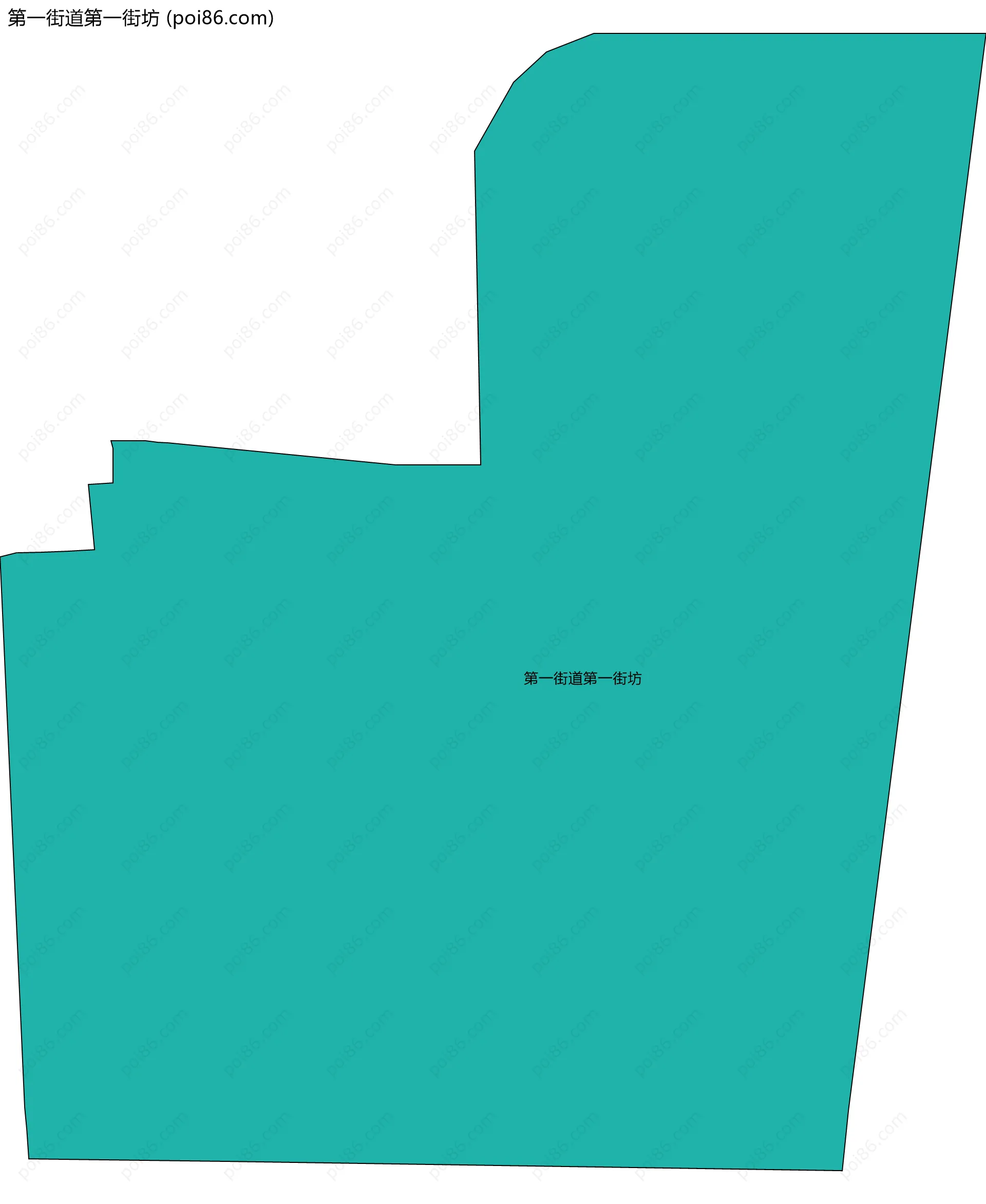 第一街道第一街坊边界地图