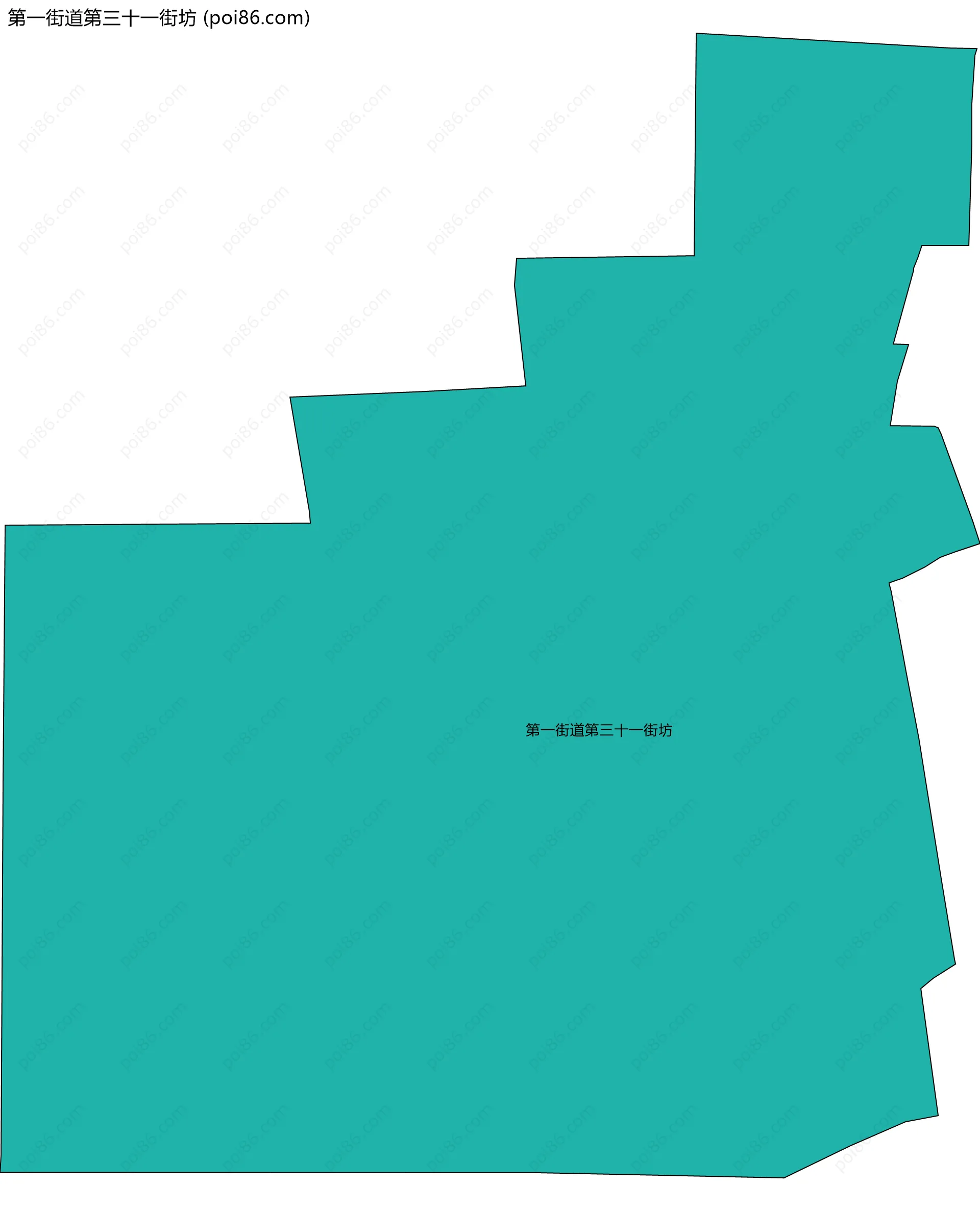 第一街道第三十一街坊边界地图