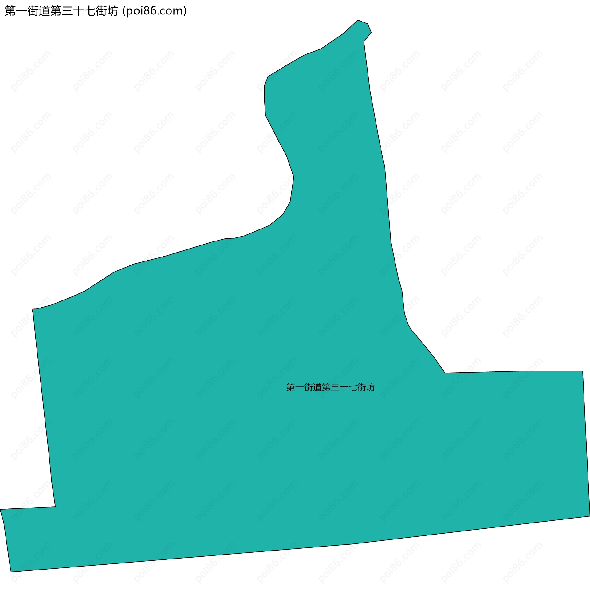 第一街道第三十七街坊边界地图