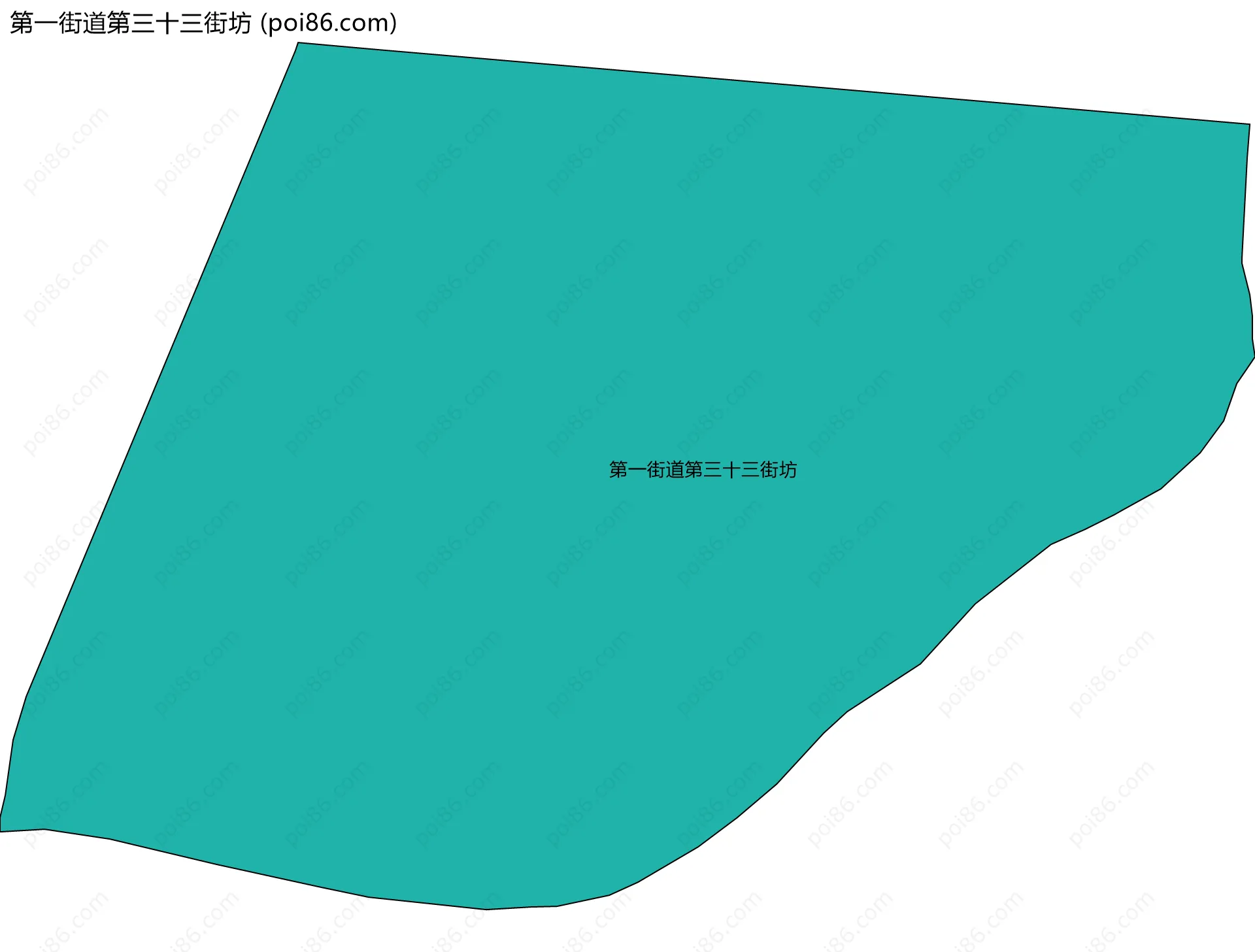 第一街道第三十三街坊边界地图