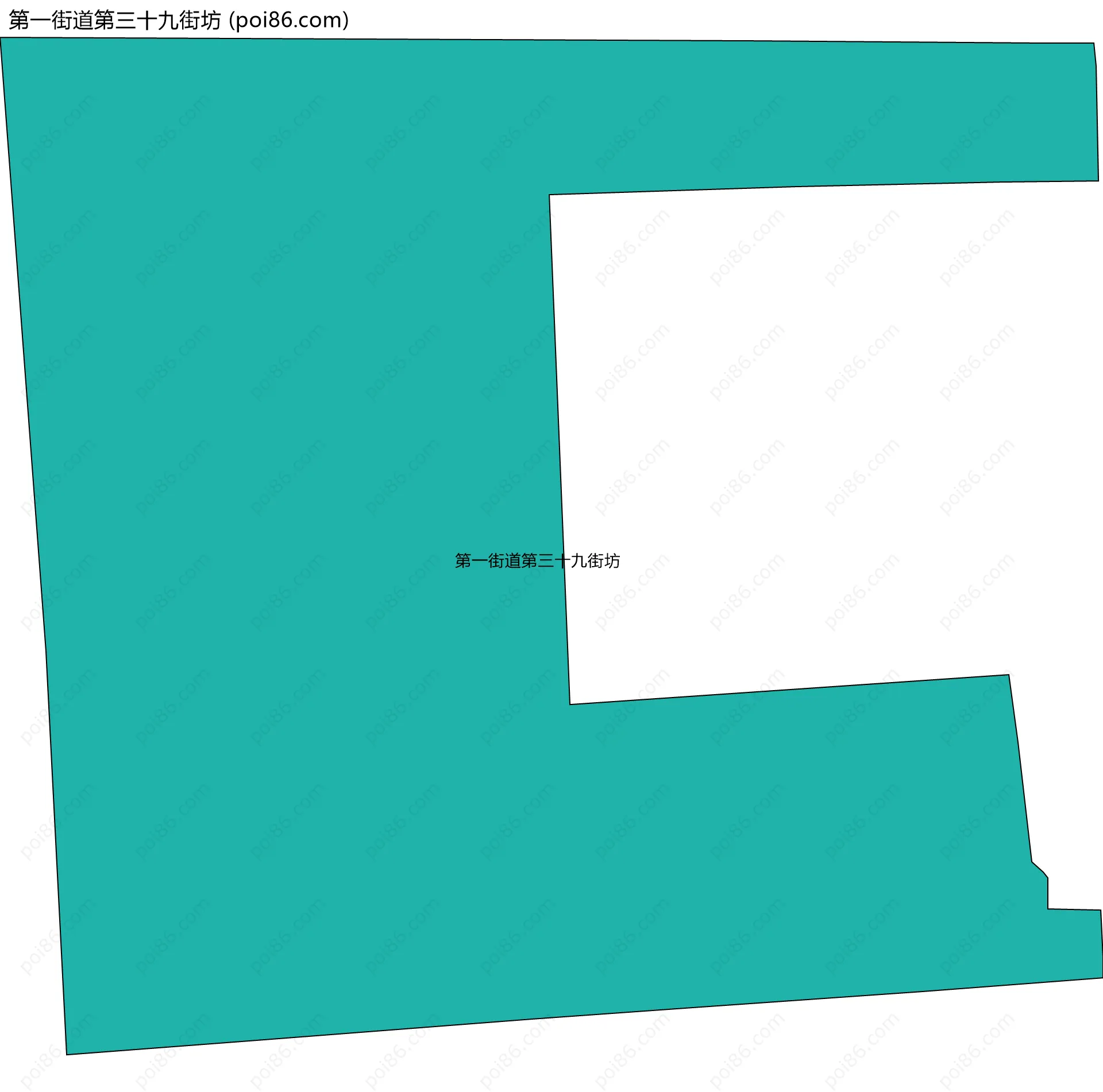 第一街道第三十九街坊边界地图