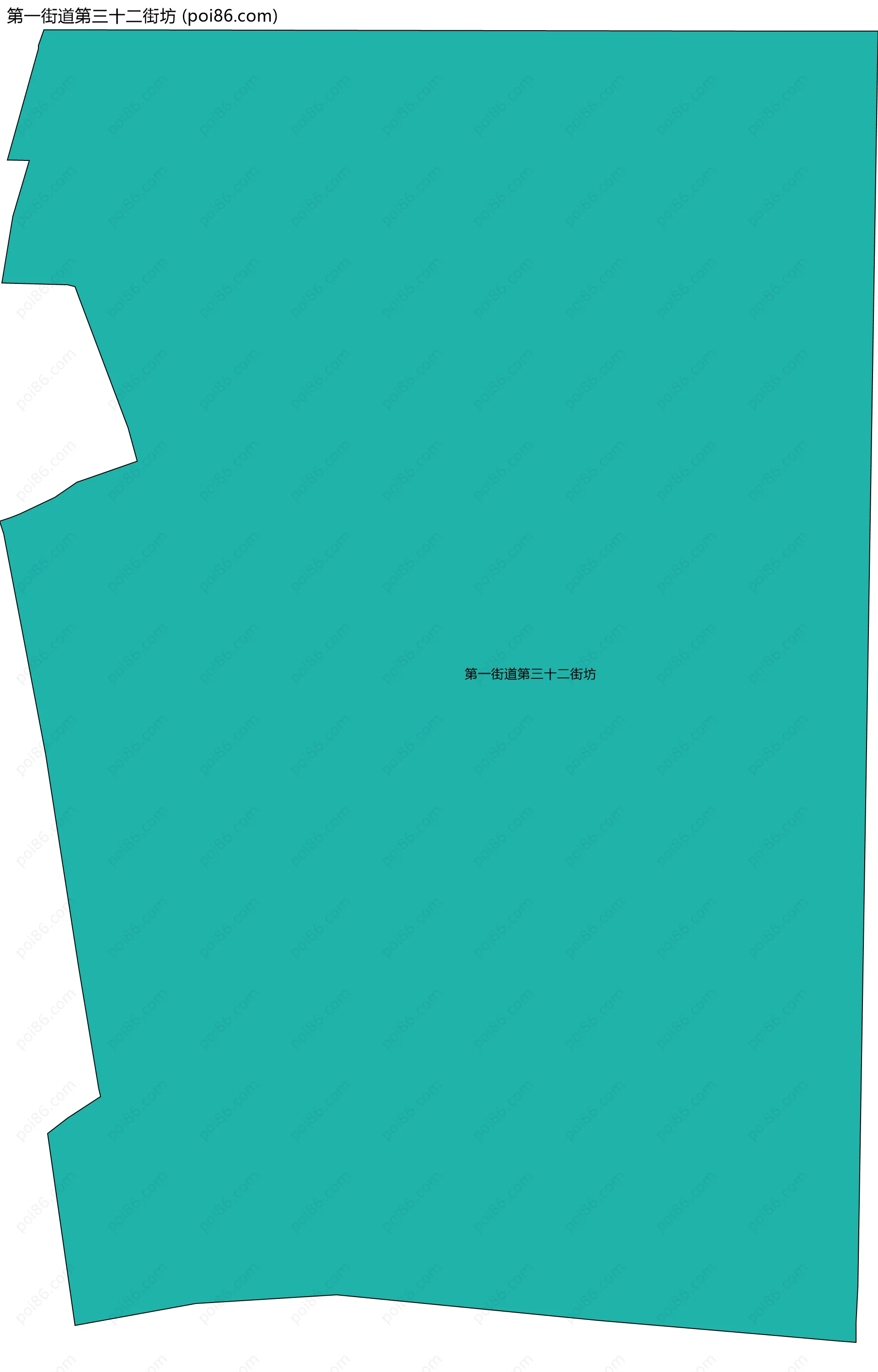 第一街道第三十二街坊边界地图