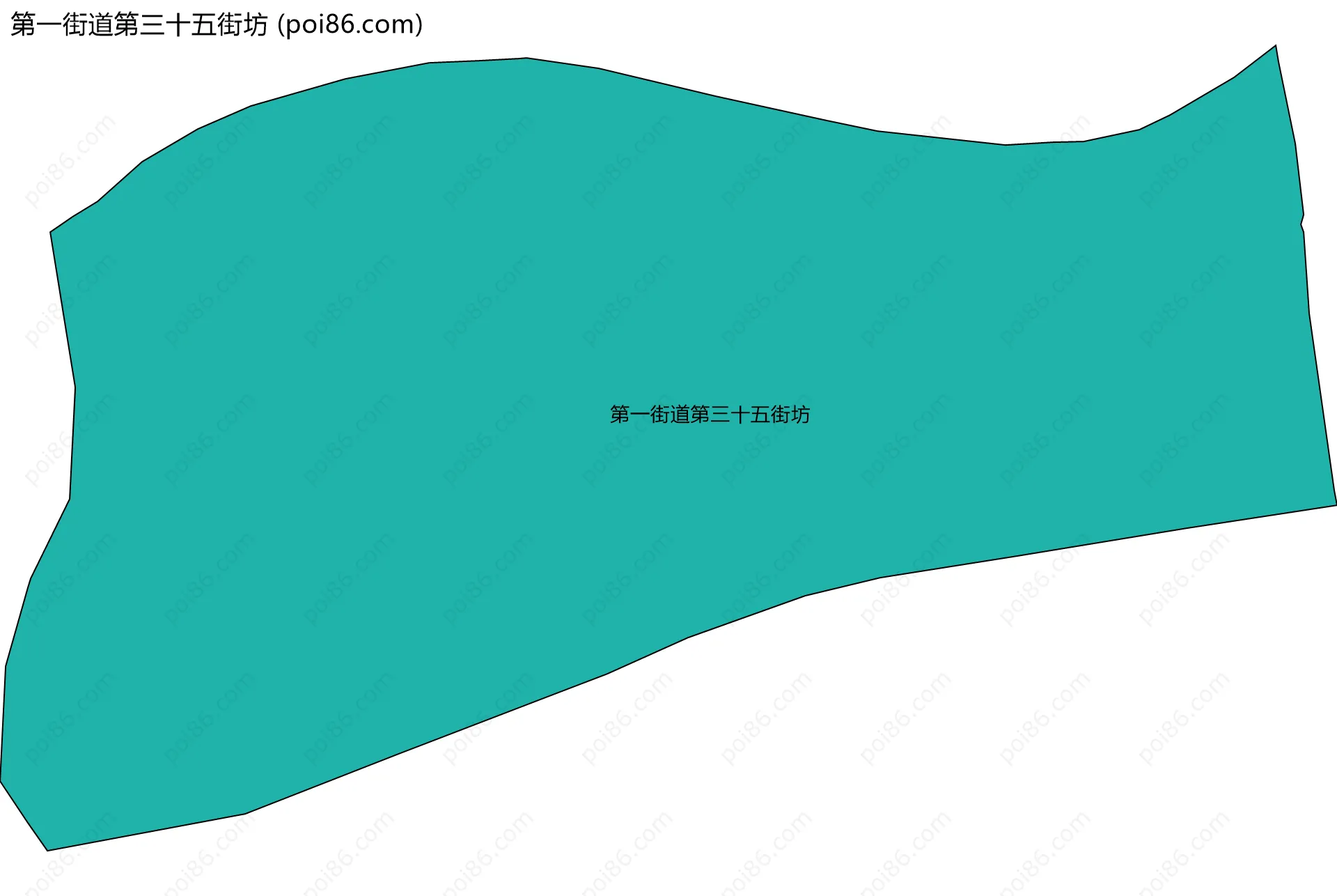 第一街道第三十五街坊边界地图