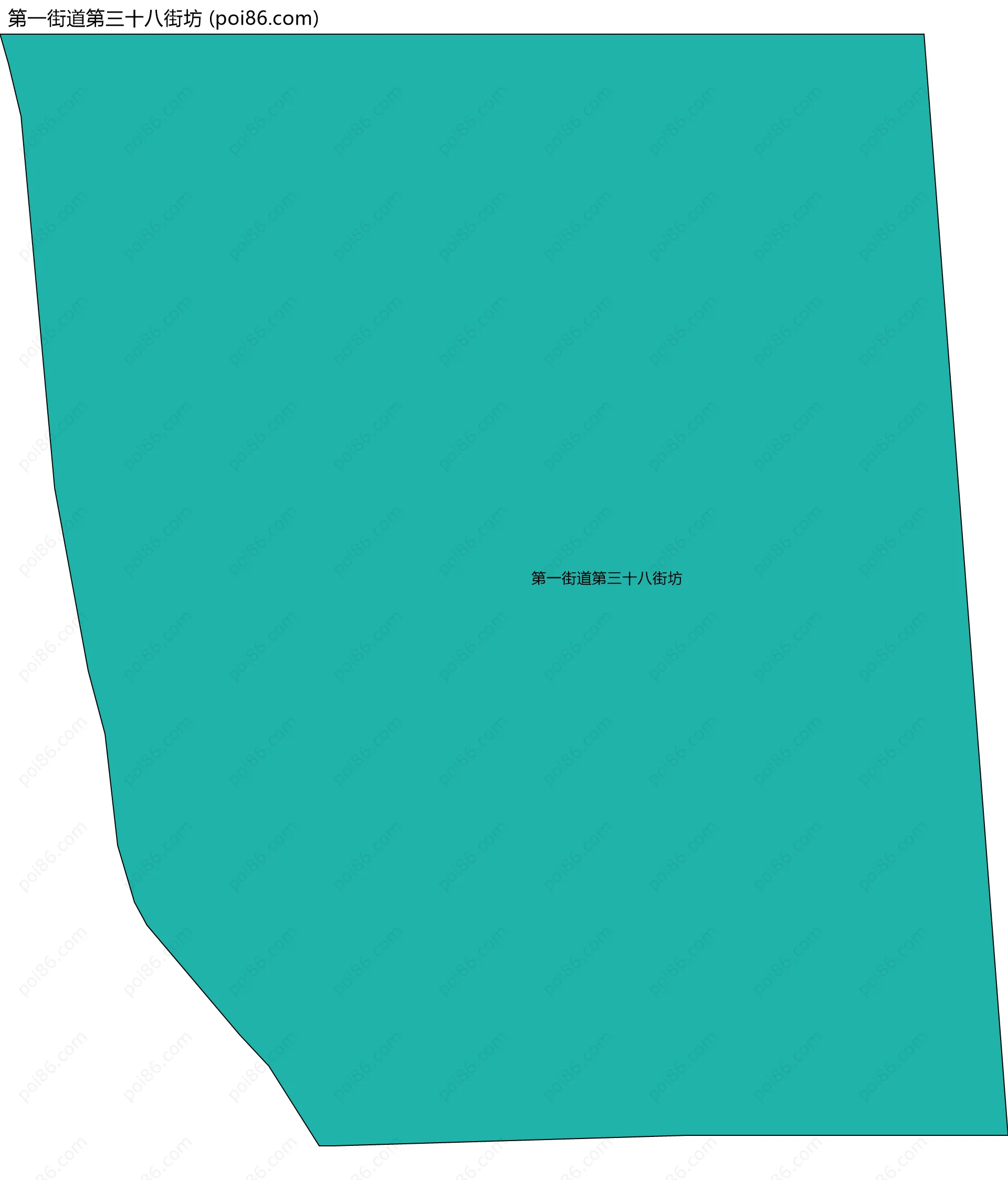 第一街道第三十八街坊边界地图