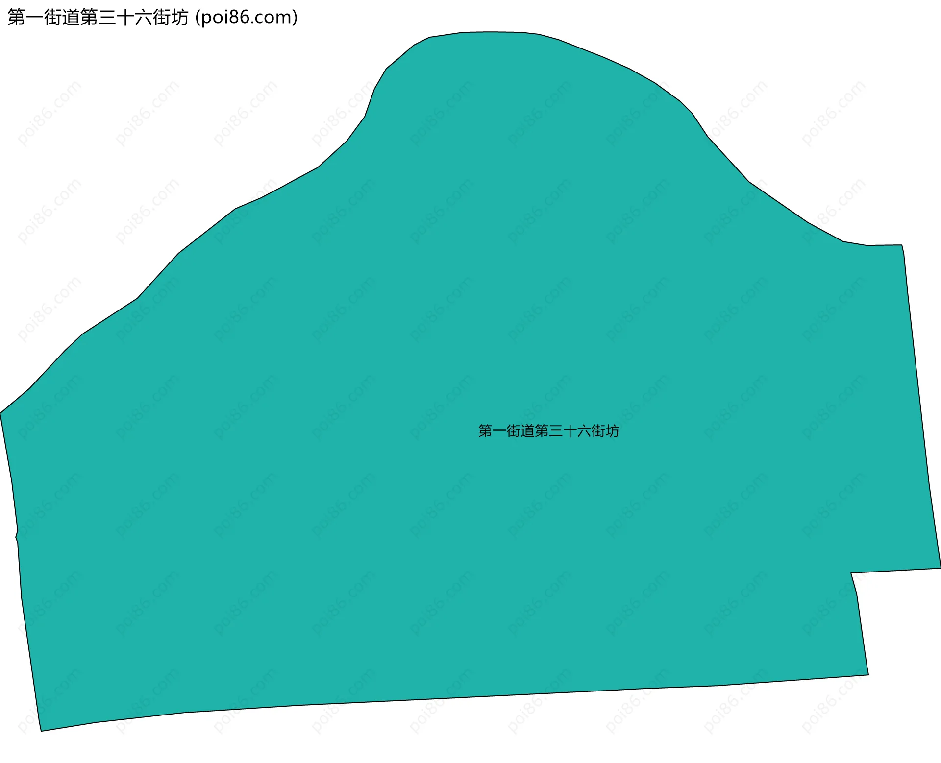 第一街道第三十六街坊边界地图