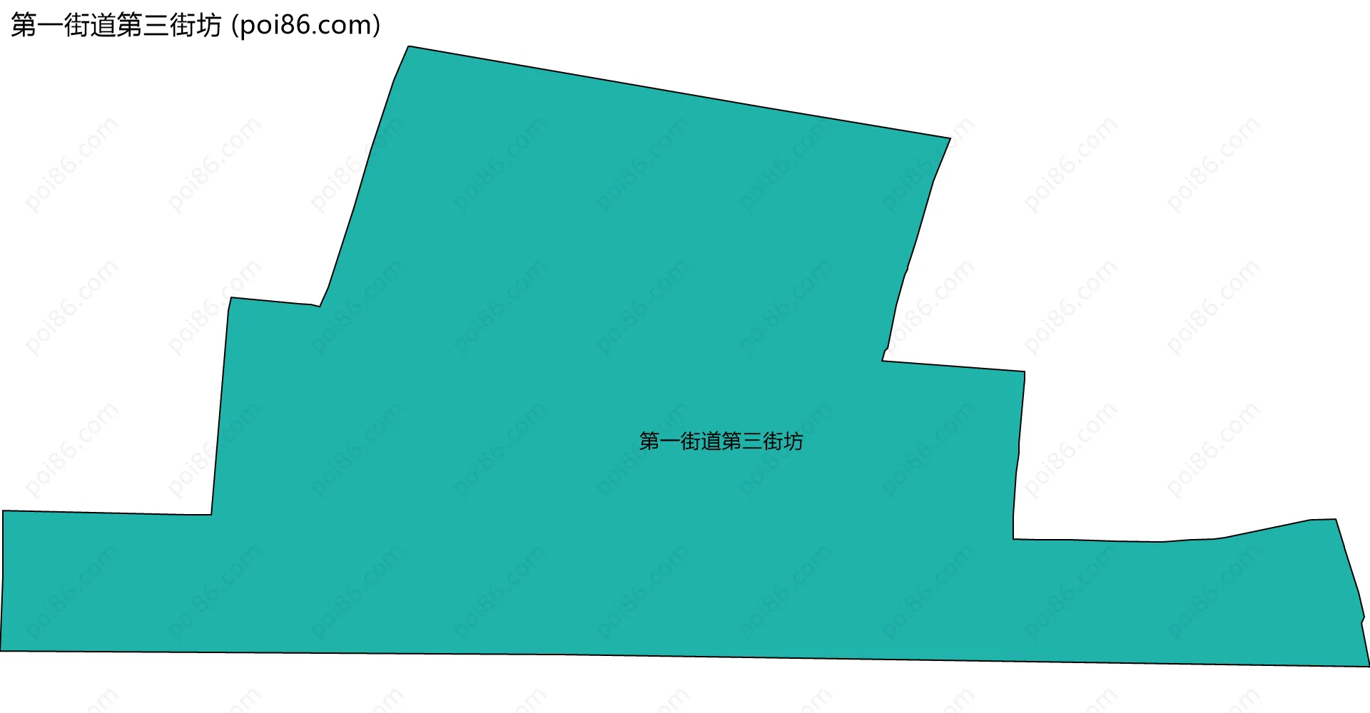 第一街道第三街坊边界地图