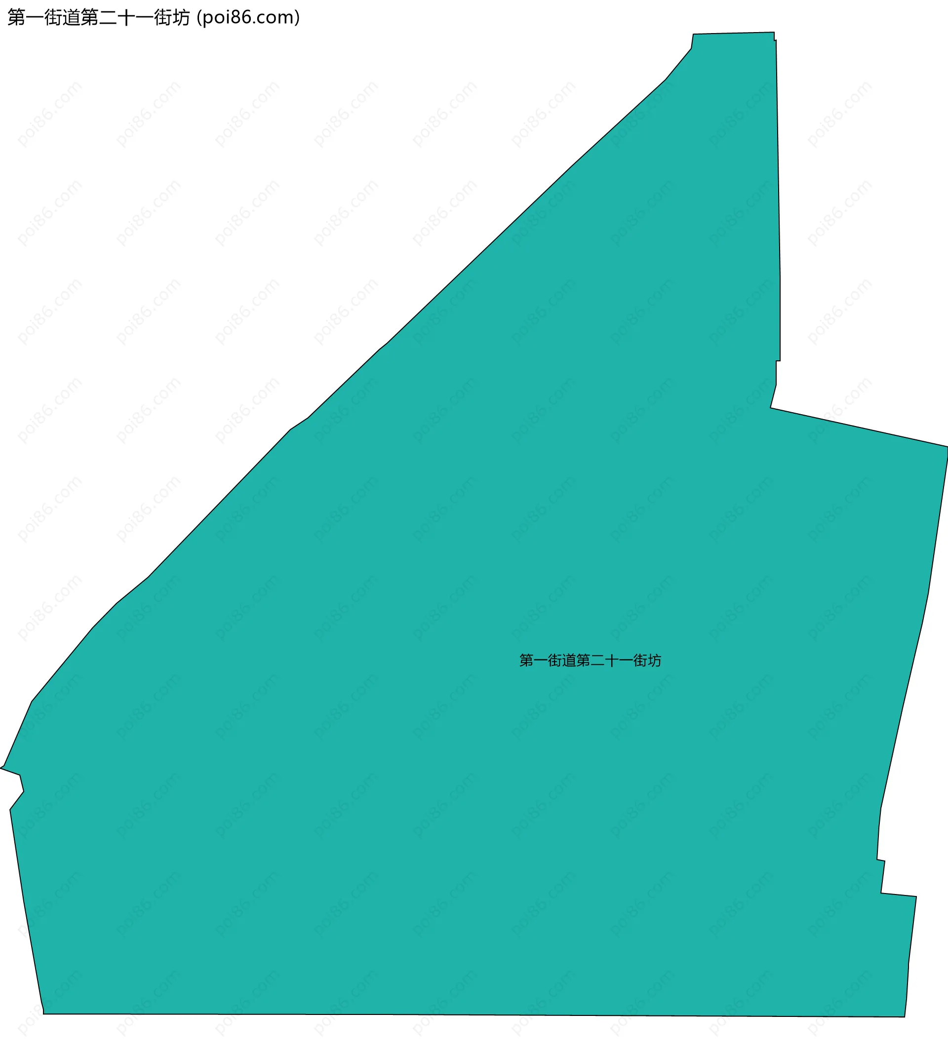 第一街道第二十一街坊边界地图