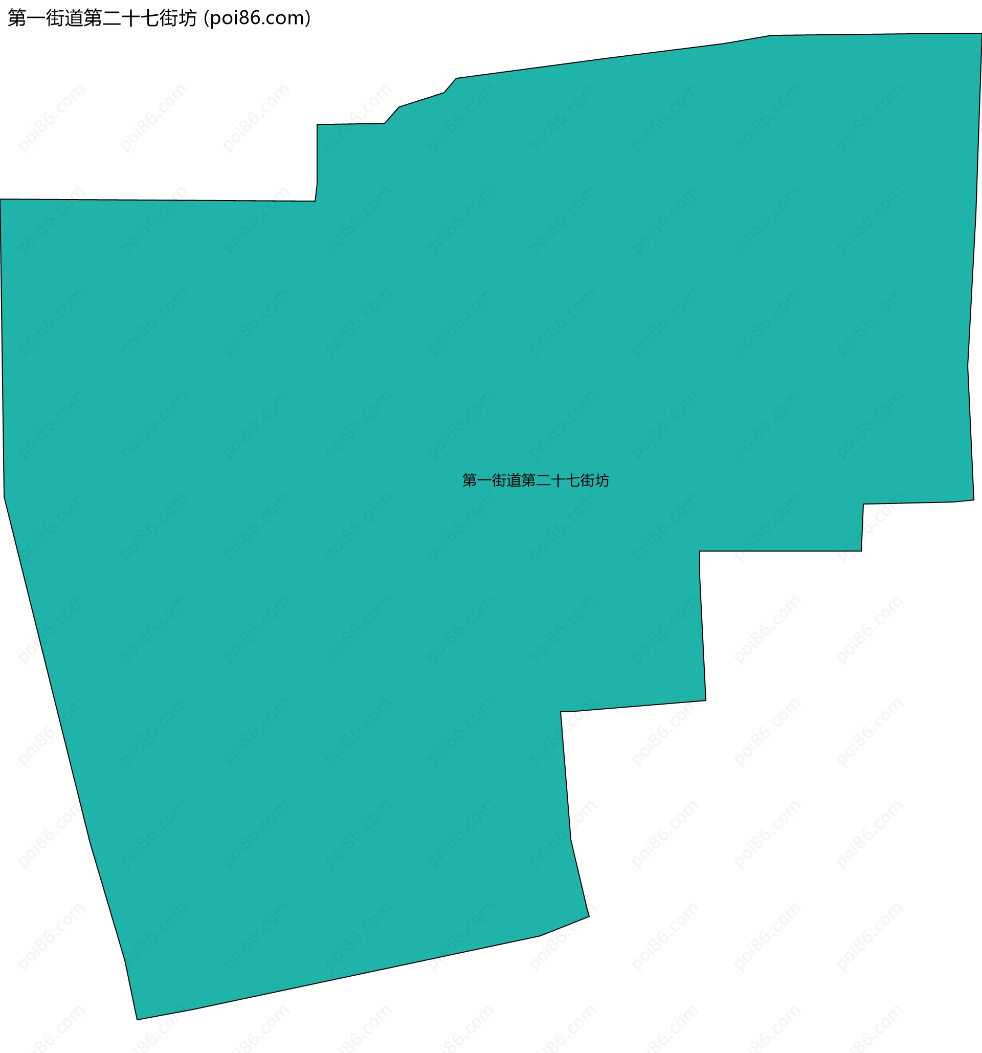 第一街道第二十七街坊边界地图