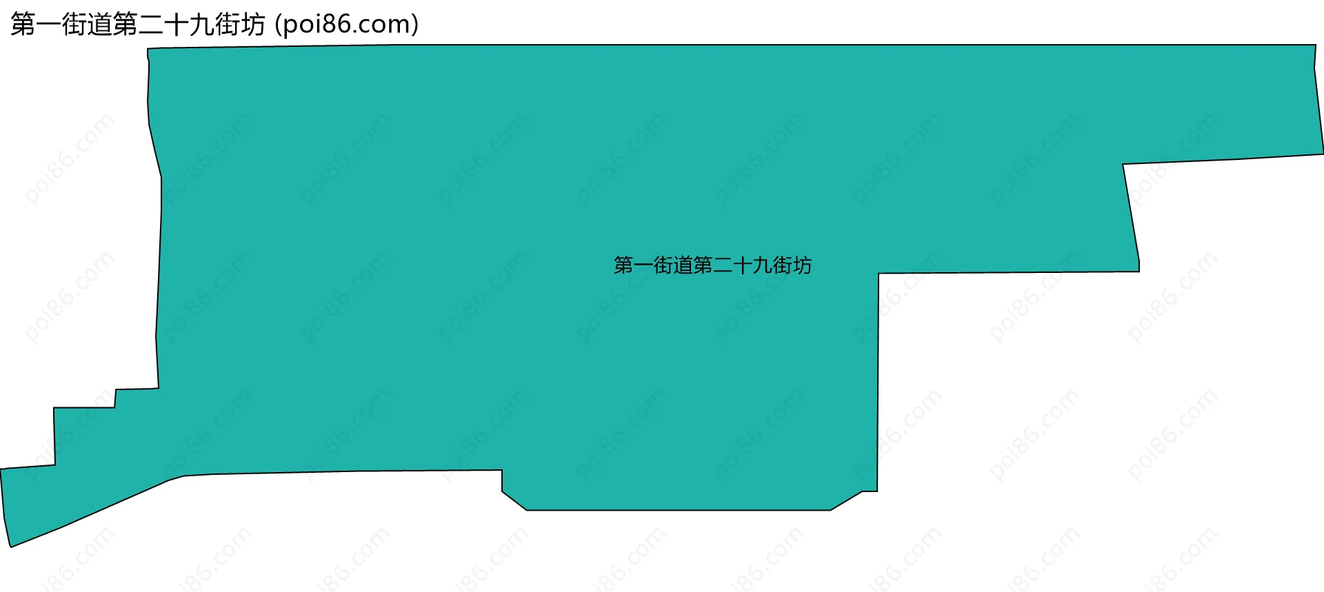 第一街道第二十九街坊边界地图