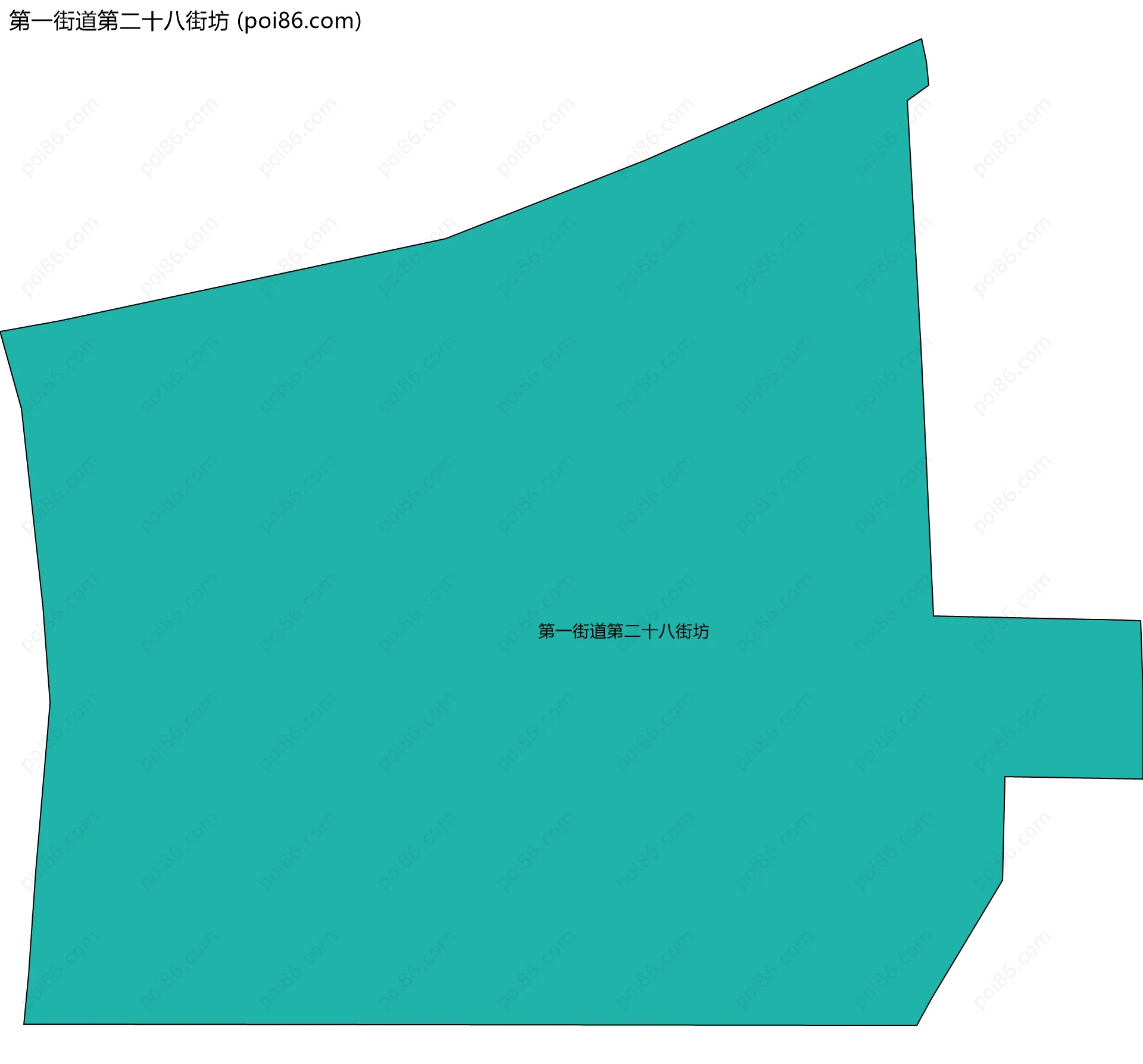 第一街道第二十八街坊边界地图