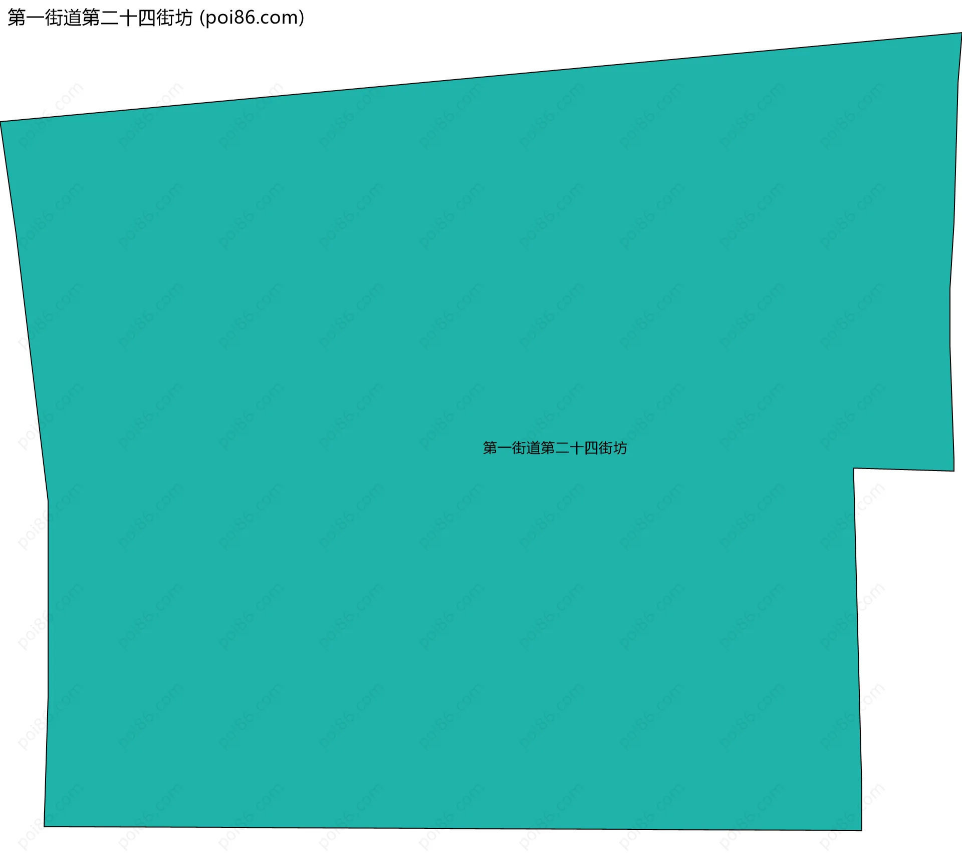第一街道第二十四街坊边界地图