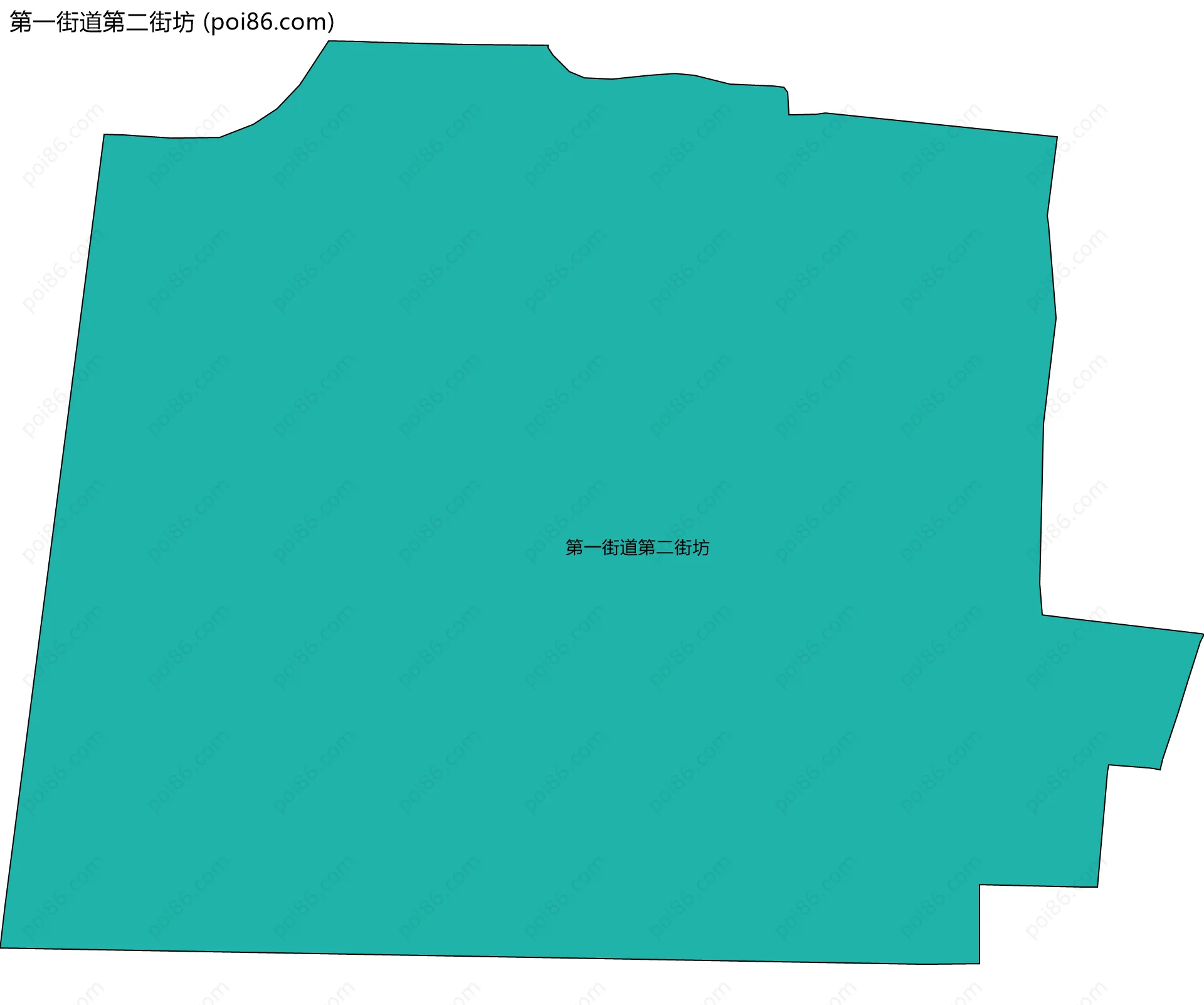第一街道第二街坊边界地图