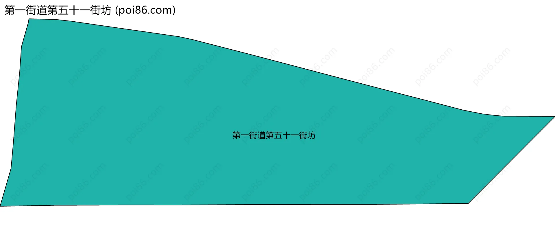 第一街道第五十一街坊边界地图