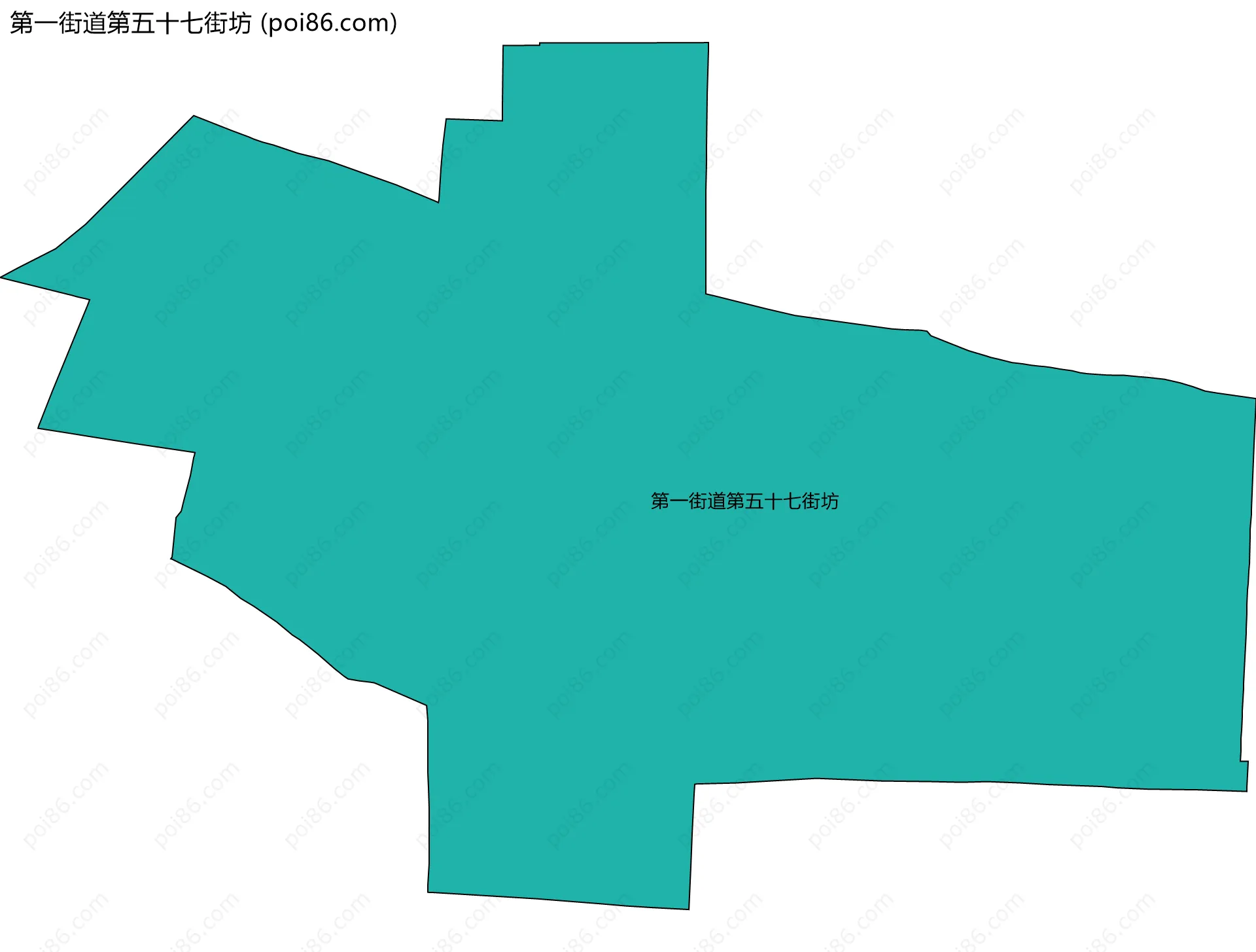 第一街道第五十七街坊边界地图