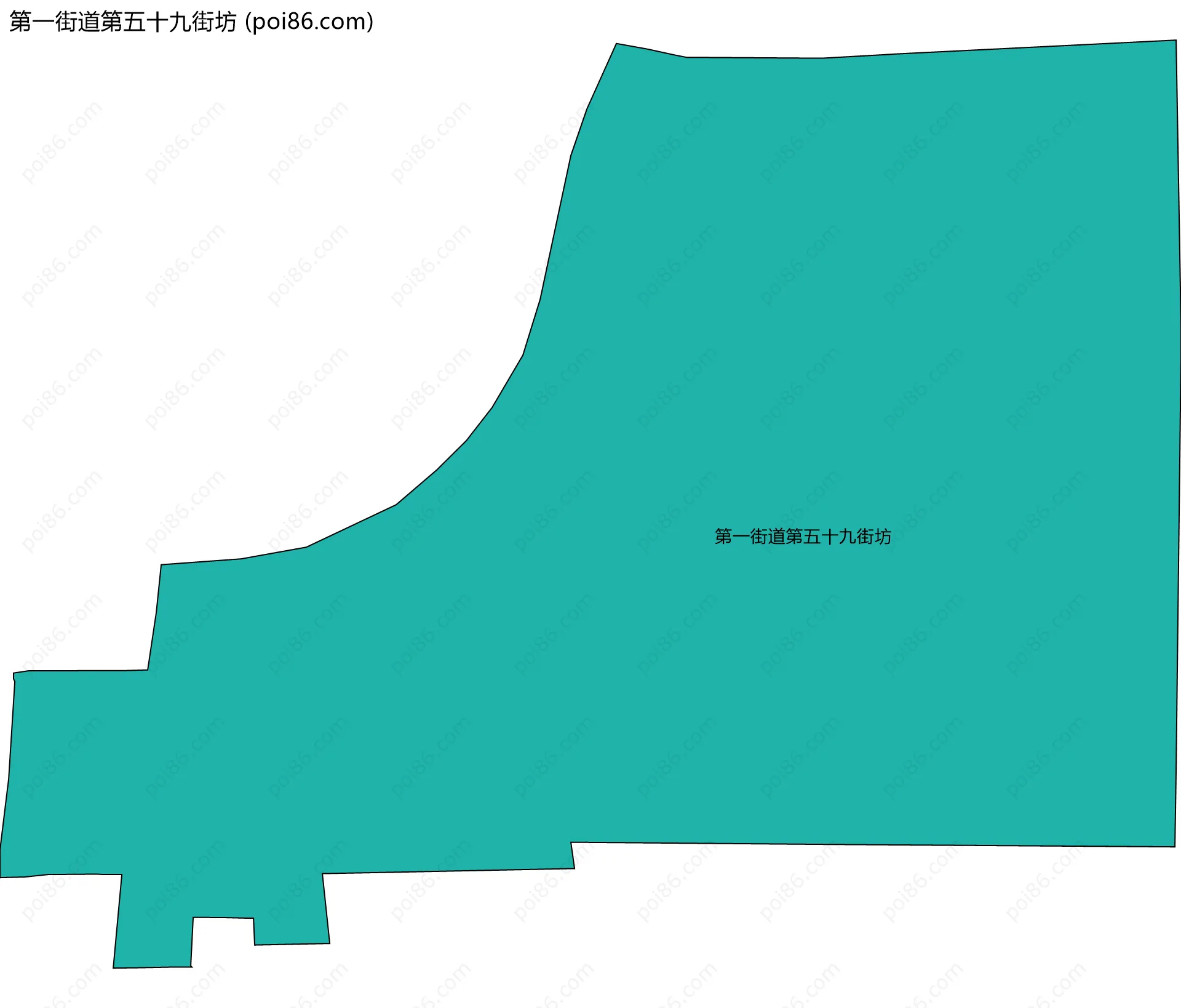 第一街道第五十九街坊边界地图