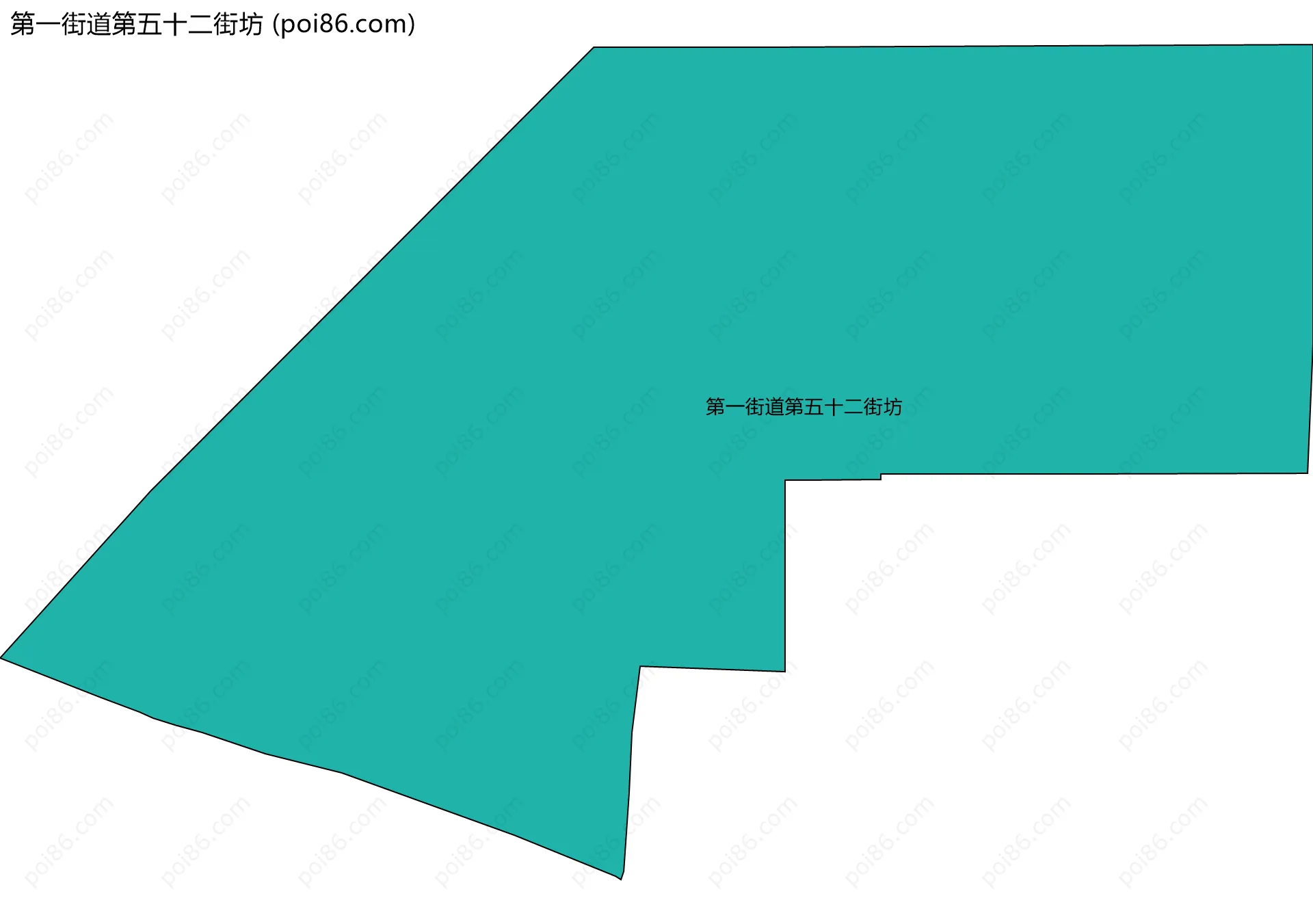 第一街道第五十二街坊边界地图